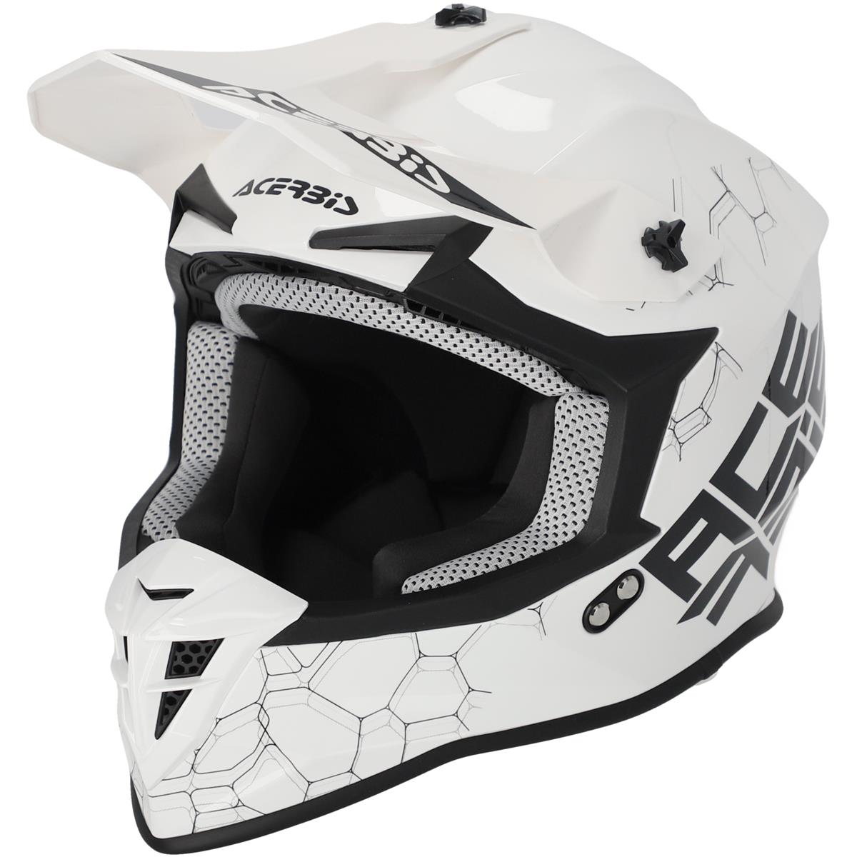 Acerbis Motocross-Helm Linear 22-06 Solid - Weiß