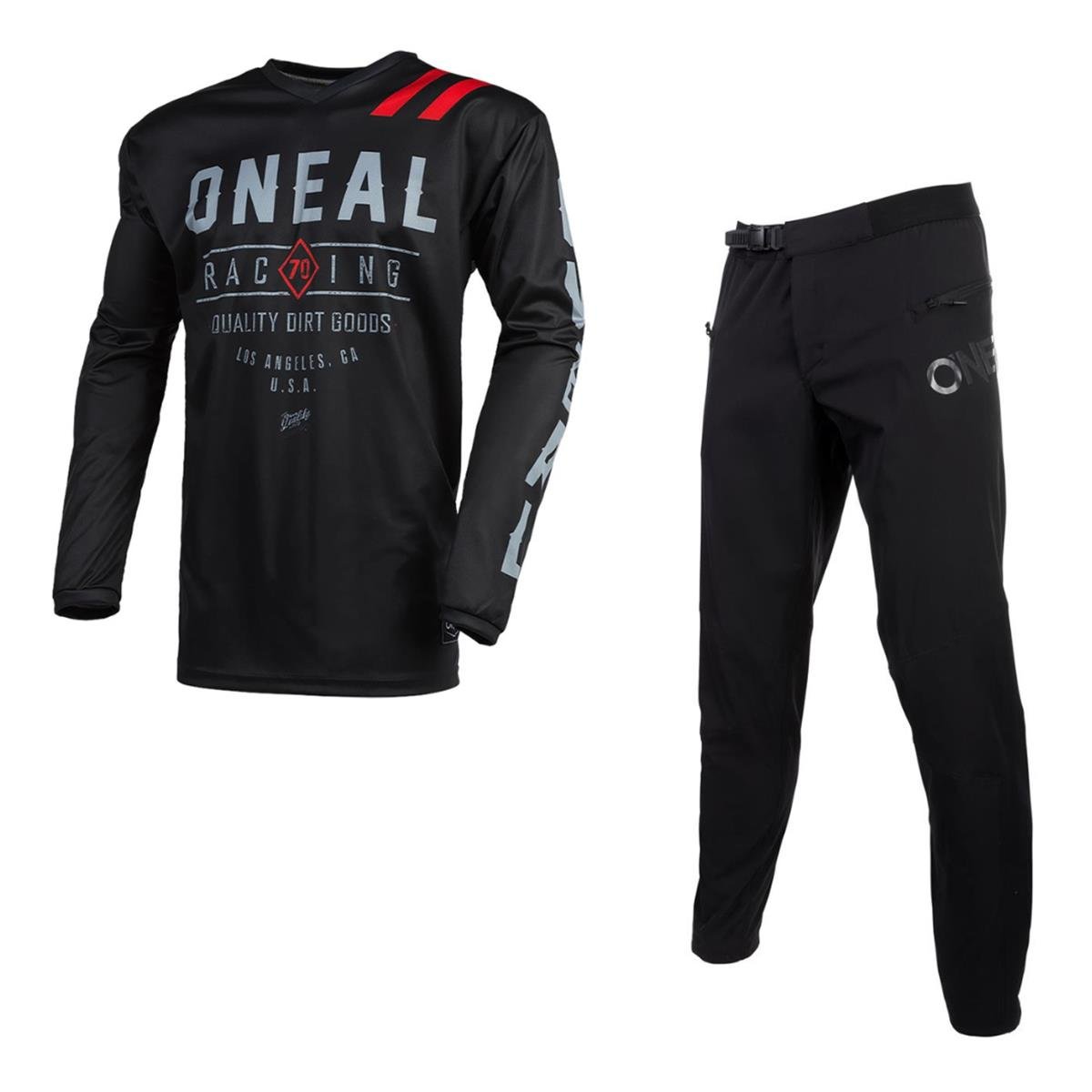O'Neal MTB Gear Kit Element / Trailfinder Set: 2 pieces, Black/Gray