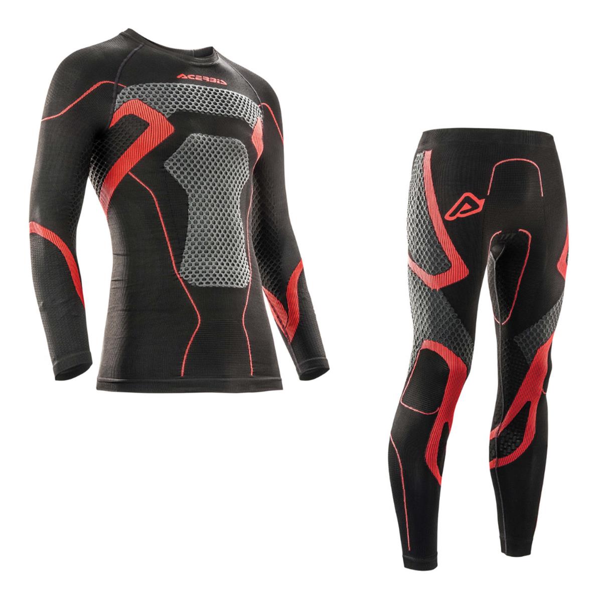 Acerbis MX underwear set X-Body Winter Set: 2 pieces, Black/Red