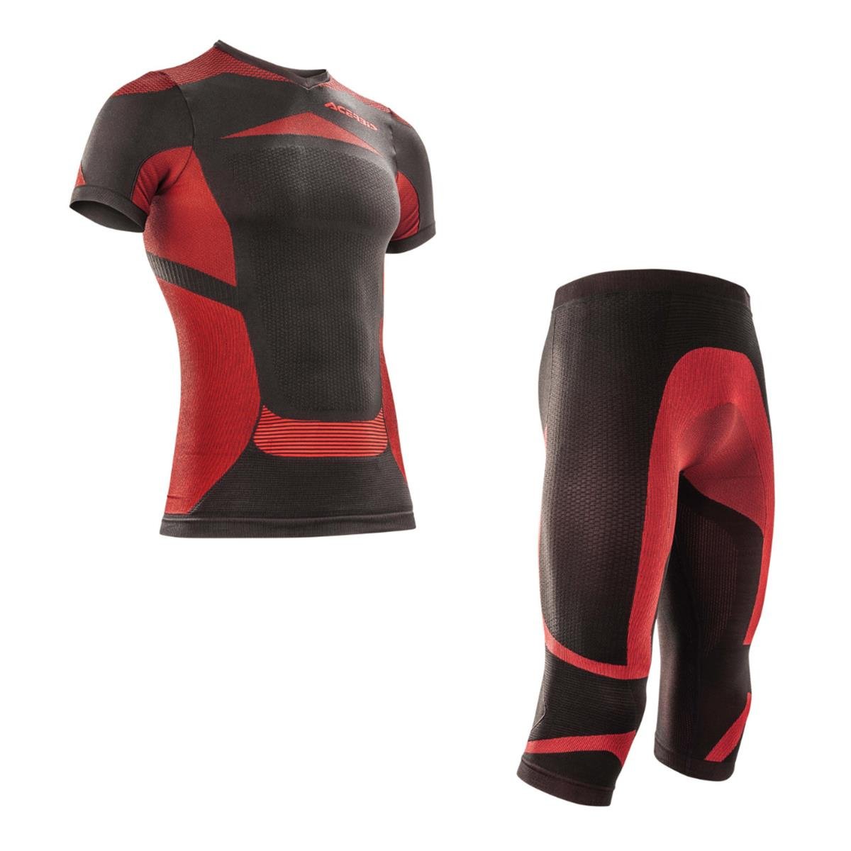 Acerbis MX underwear set X-Body Summer Set: 2 pieces, Black/Red