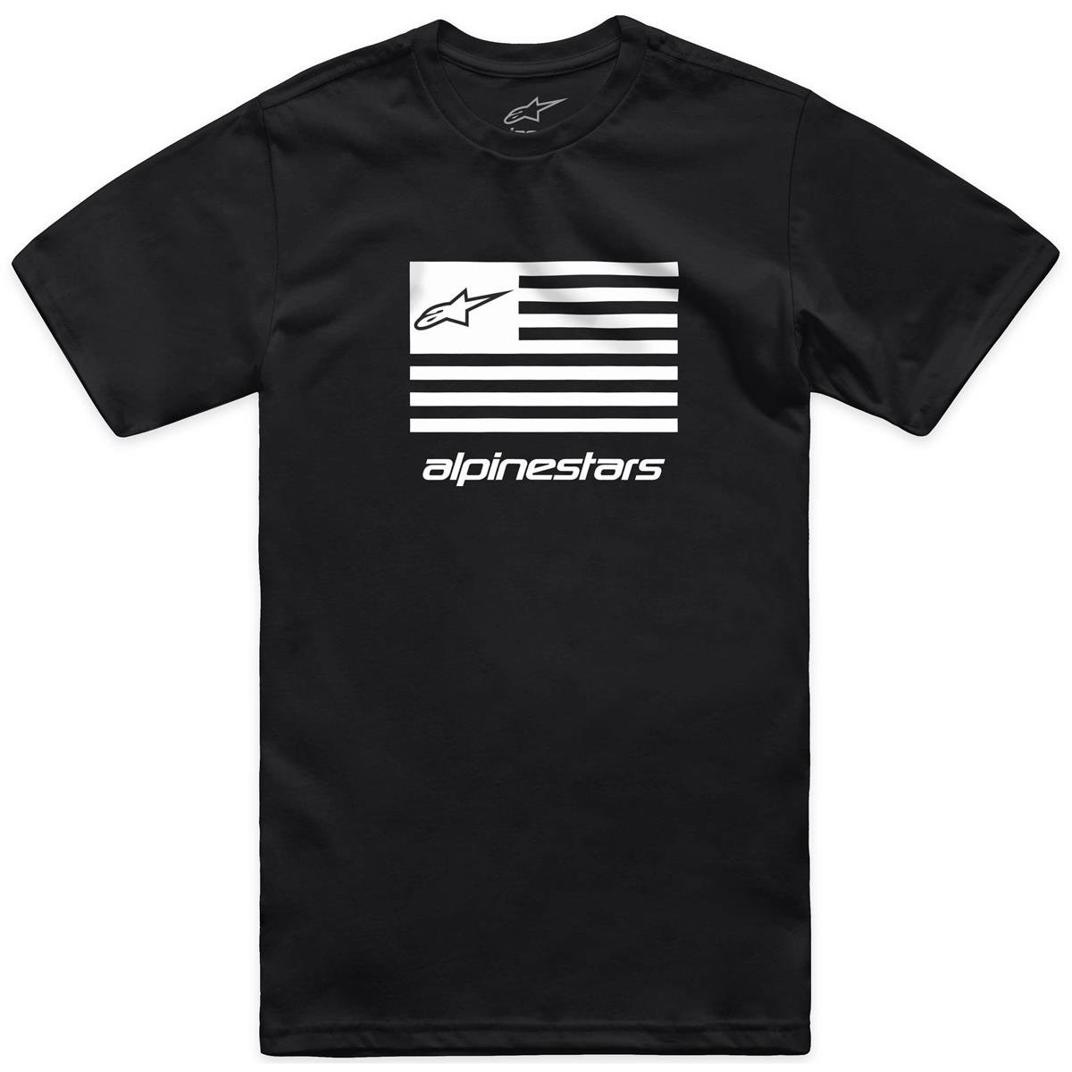 Alpinestars T-Shirt Flag Noir/Blanc