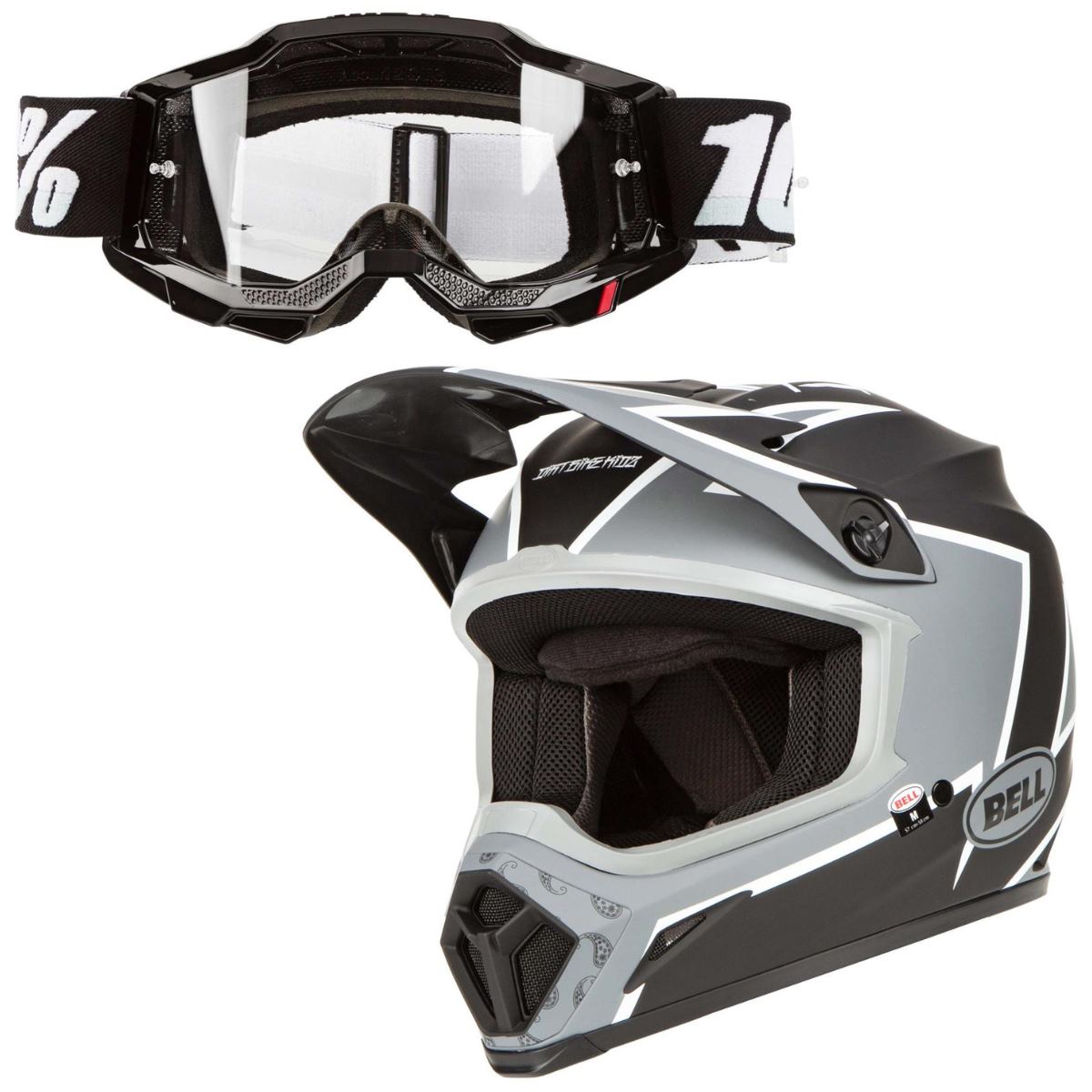 Bell Helmet Kit Moto-9 MIPS / Accuri Gen. 2 OTG Set: 2 pieces, Black/Gray