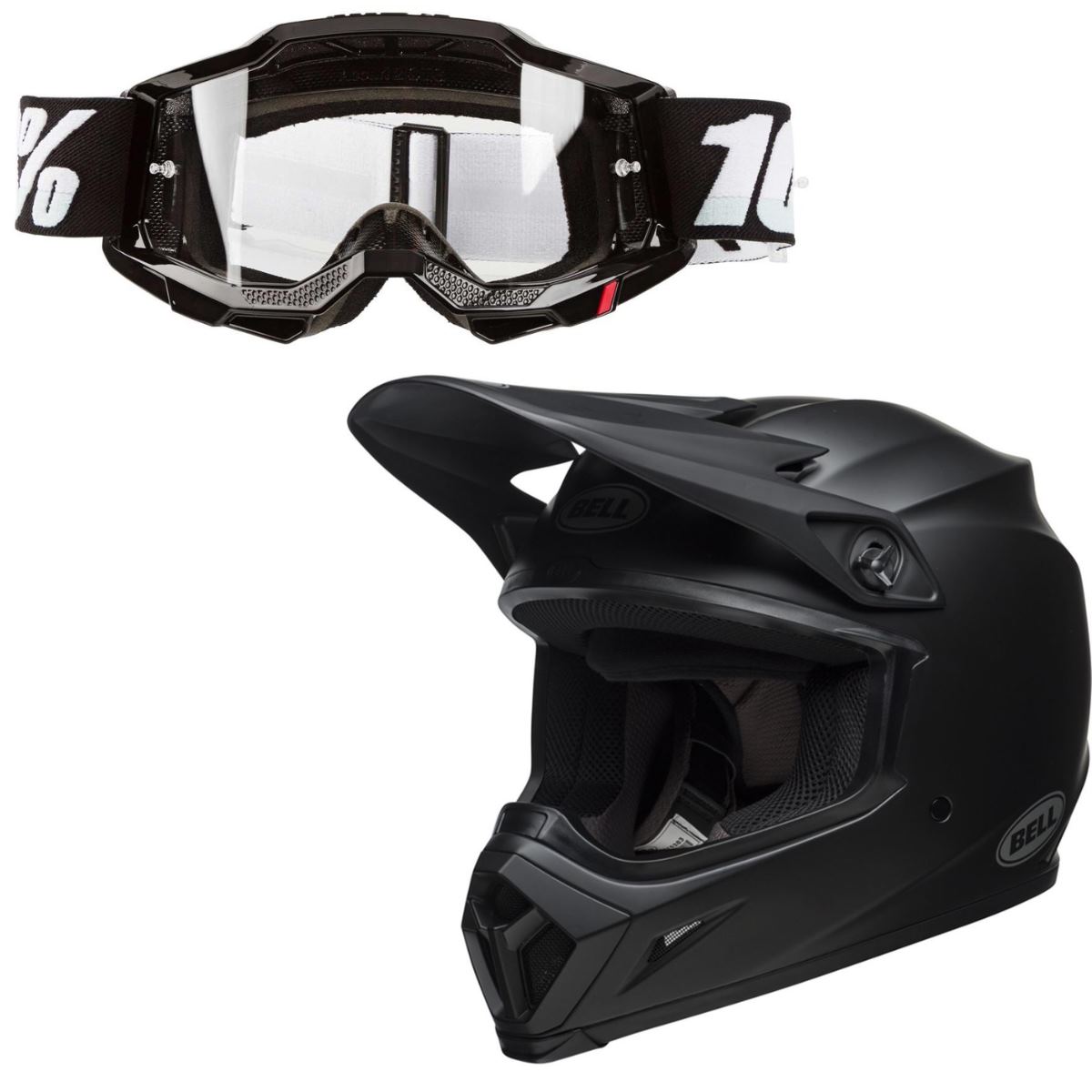 Bell Helmet Kit Moto-9 MIPS / Accuri Gen. 2 OTG Set: 2 pieces, Black