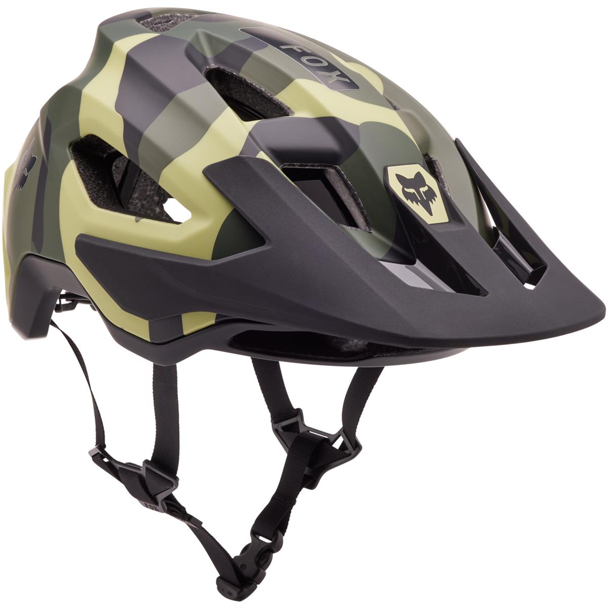 Fox Enduro MTB-Helm Speedframe Camo - Grün Camo