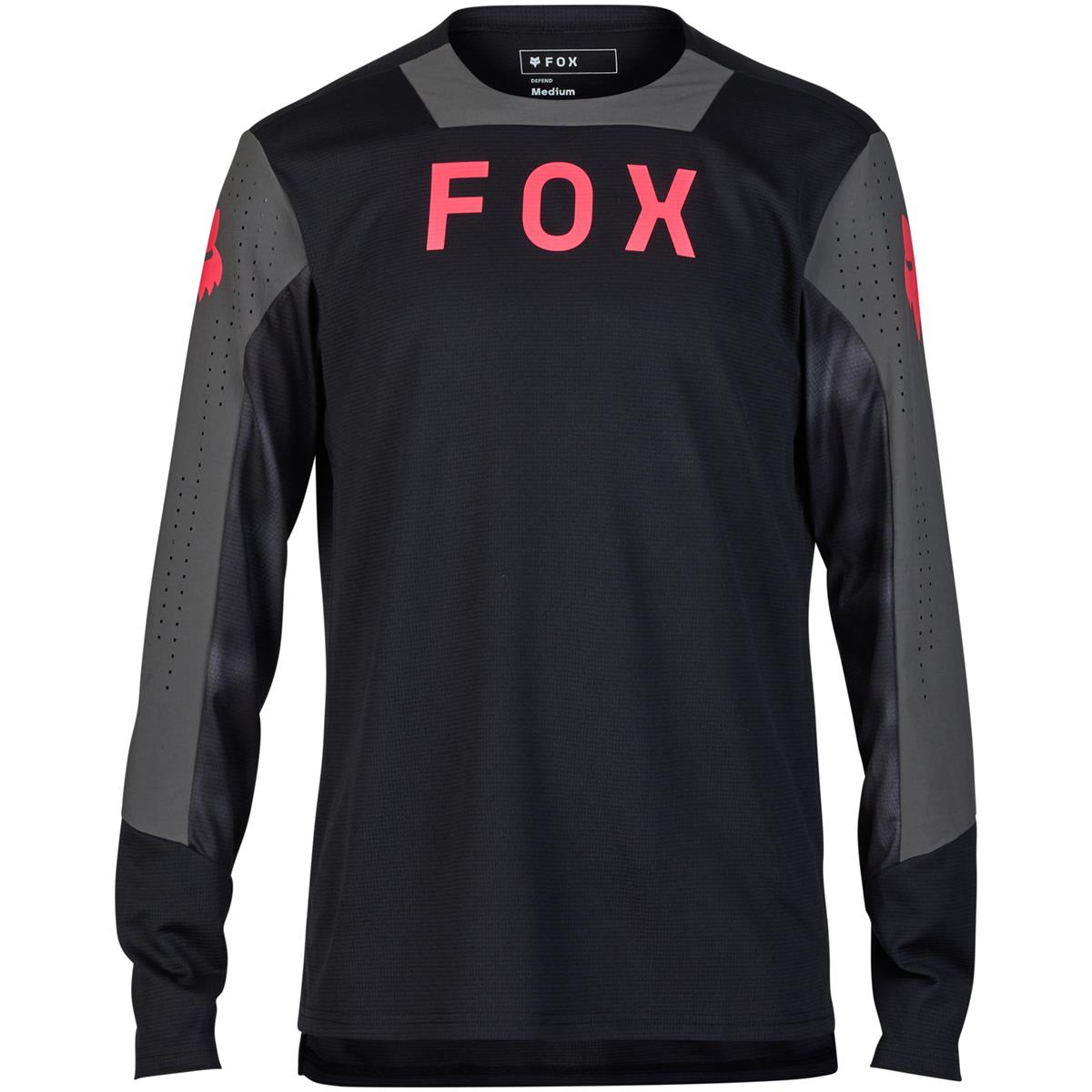 Fox MTB Jersey Long Sleeve Defend Taunt - Black