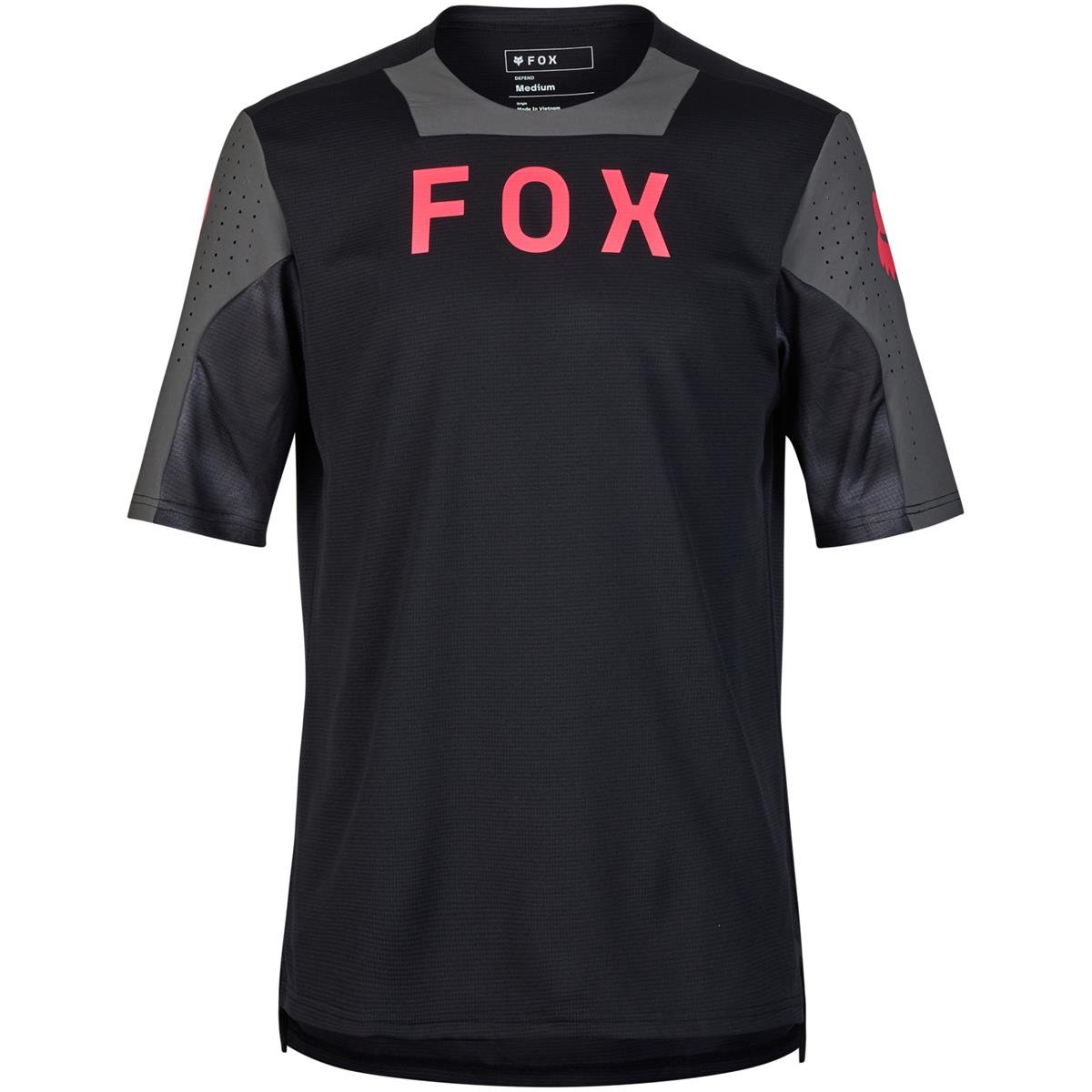 Fox MTB Jersey Short Sleeve Defend Taunt - Black