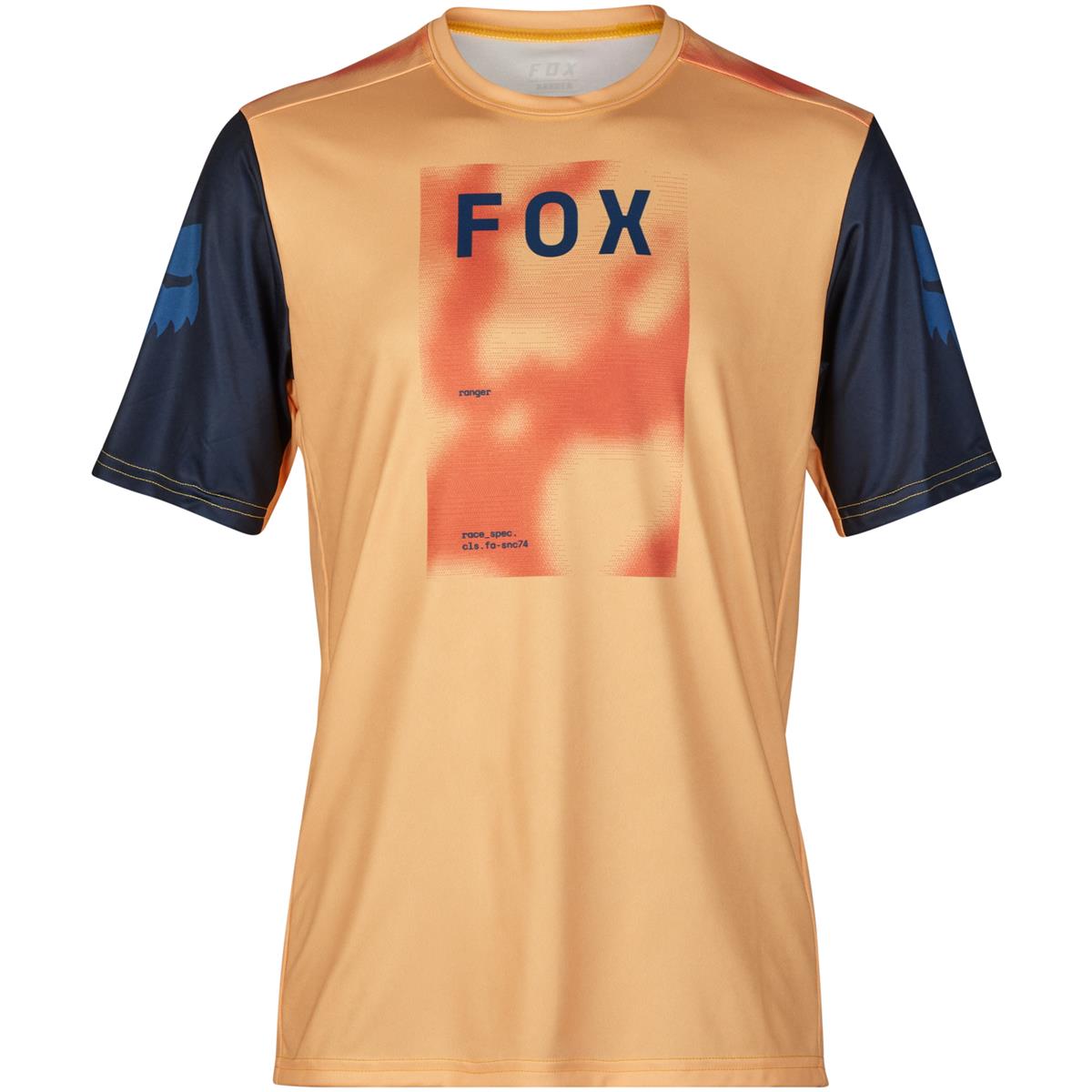 Fox MTB Jersey Short Sleeve Ranger Race Taunt - Orange Sherbet