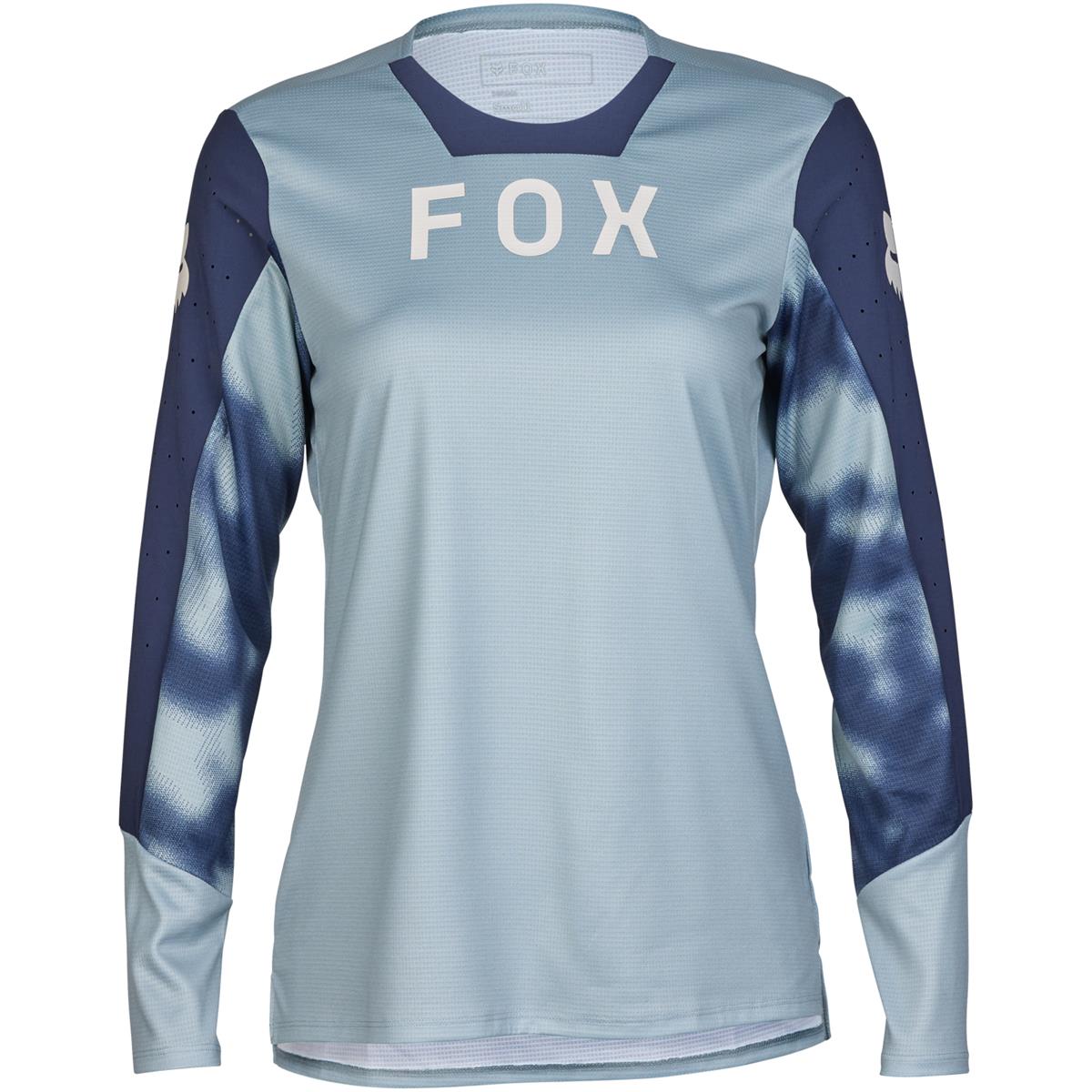 Fox Girls MTB Jersey Long Sleeve Defend Taunt - Gunmetal