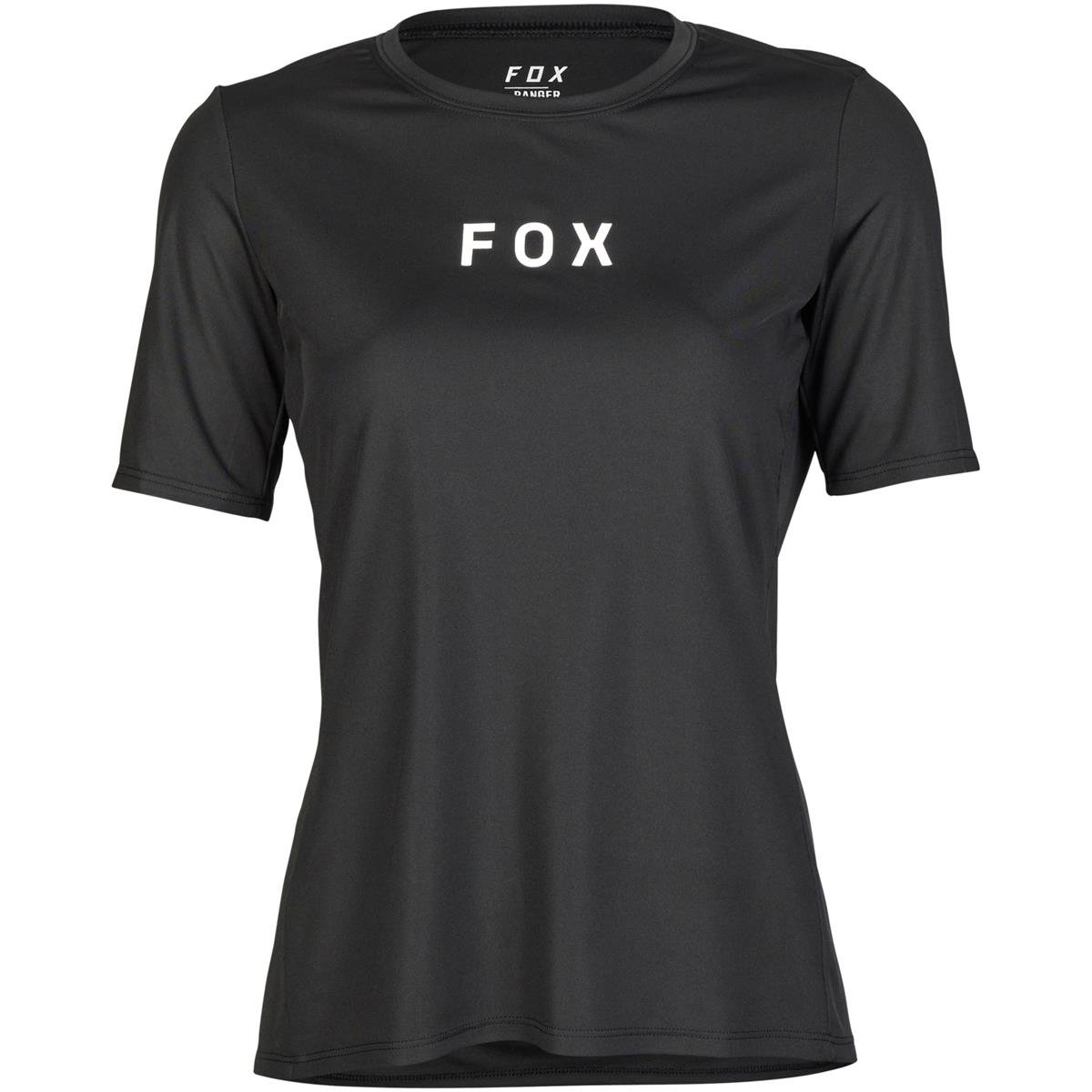 Fox Girls MTB Jersey Short Sleeve Ranger Wordmark - Black