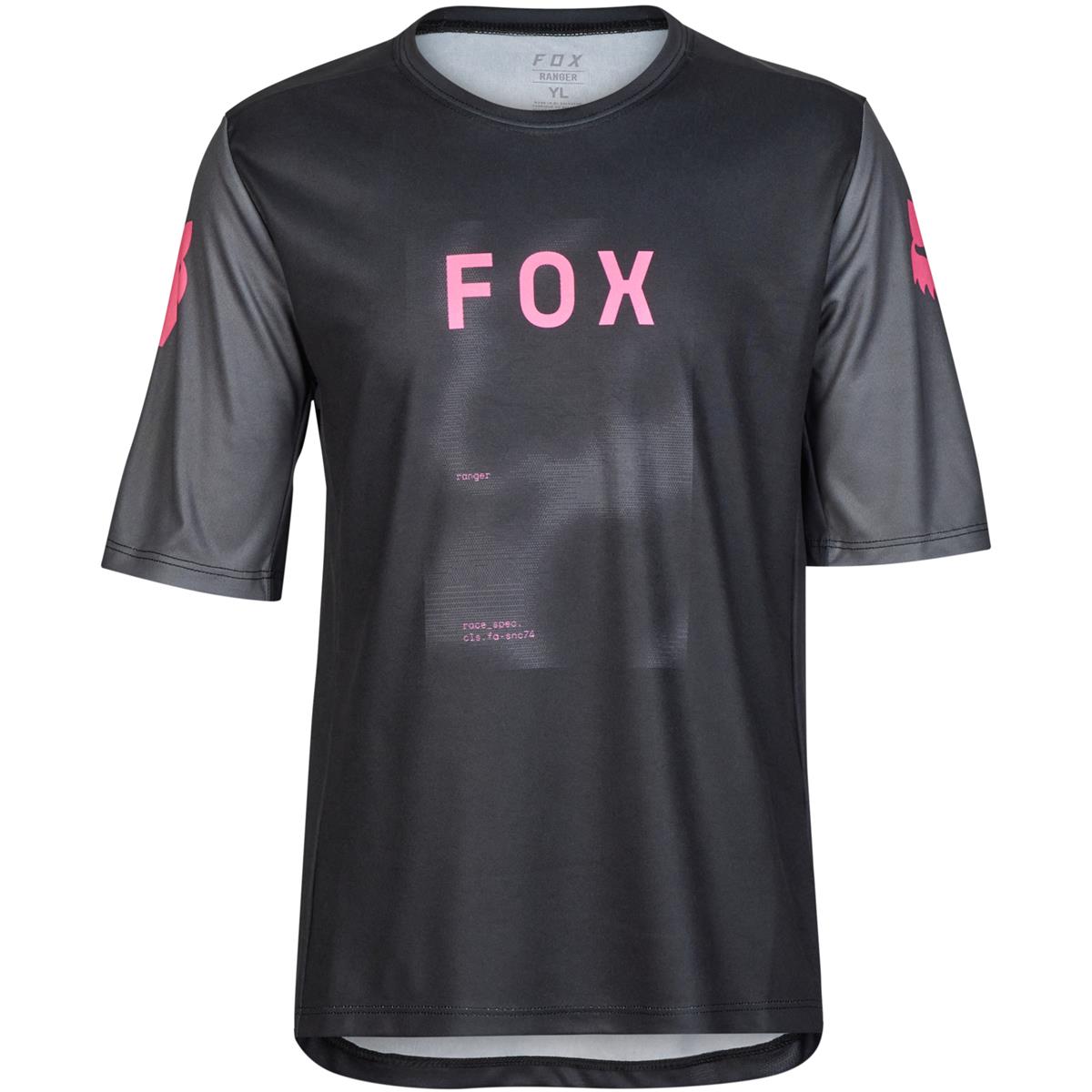 Fox Kids MTB Jersey Short Sleeve Ranger Taunt - Black
