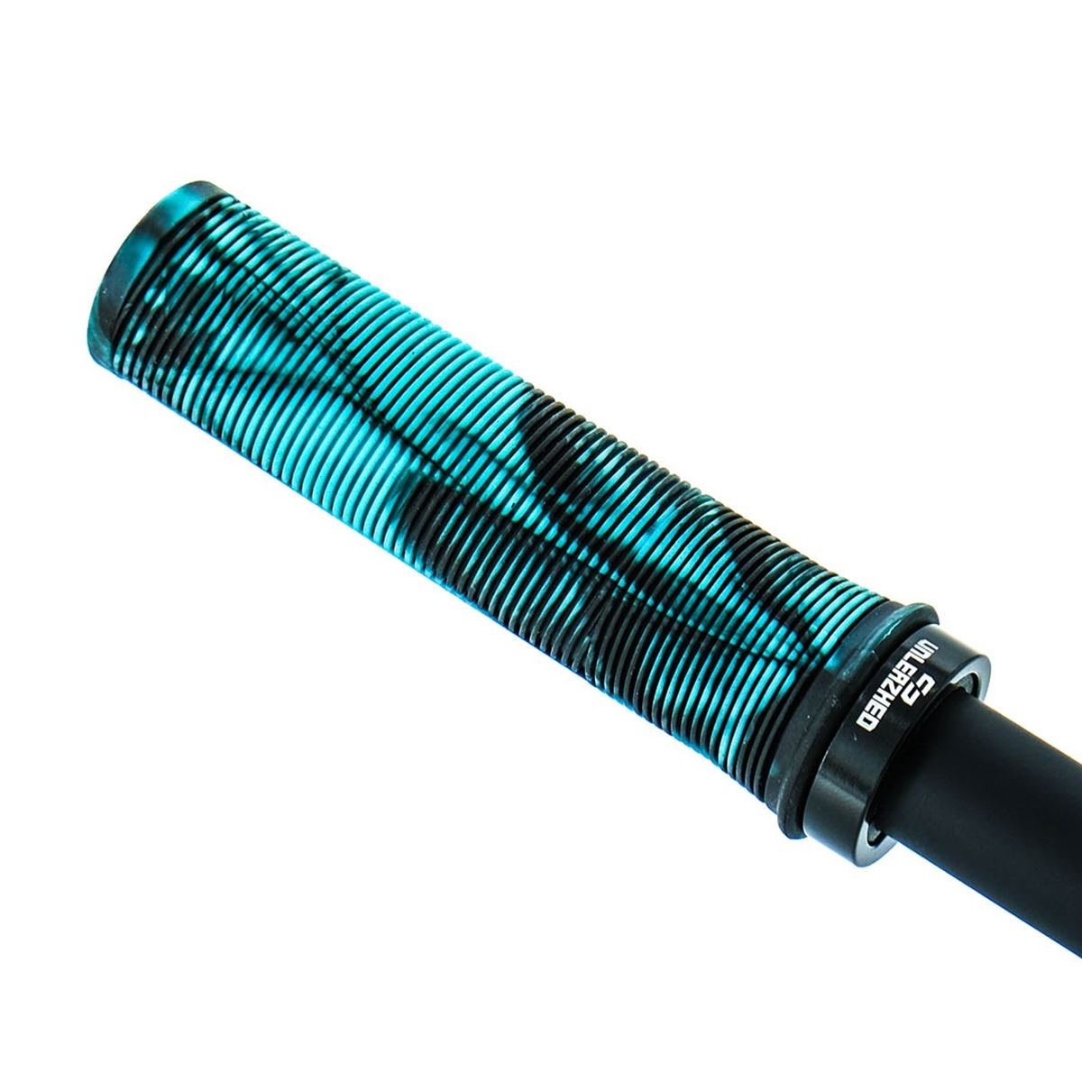 Unleazhed Grips VTT G1 Turquoise/Noir, 135 x 31 mm