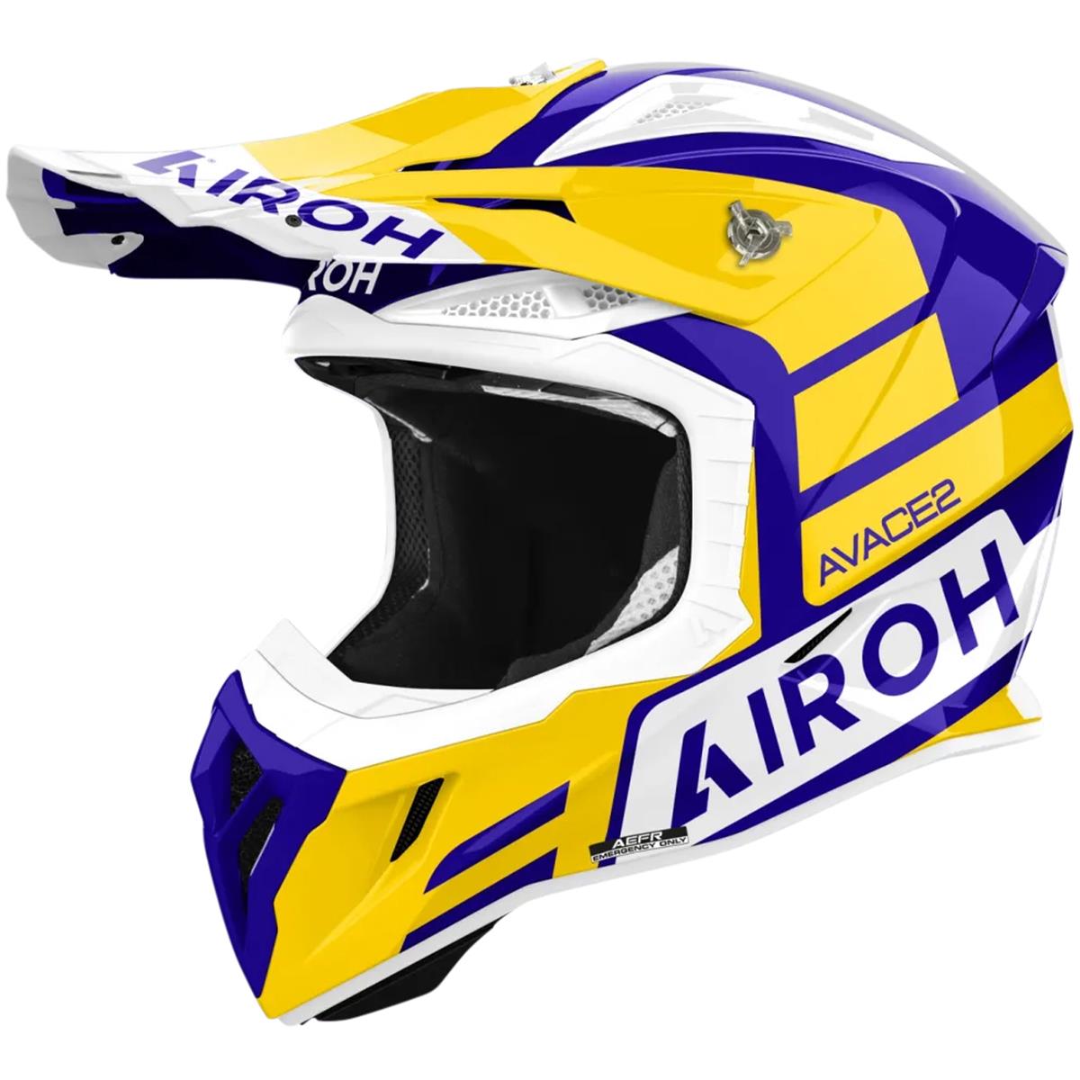 Airoh Motocross-Helm Aviator Ace 2 Sake - Gelb Gloss