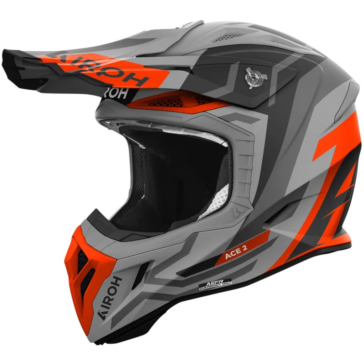 Airoh Motocross-Helm Aviator Ace 2 Ground - Orange Matt