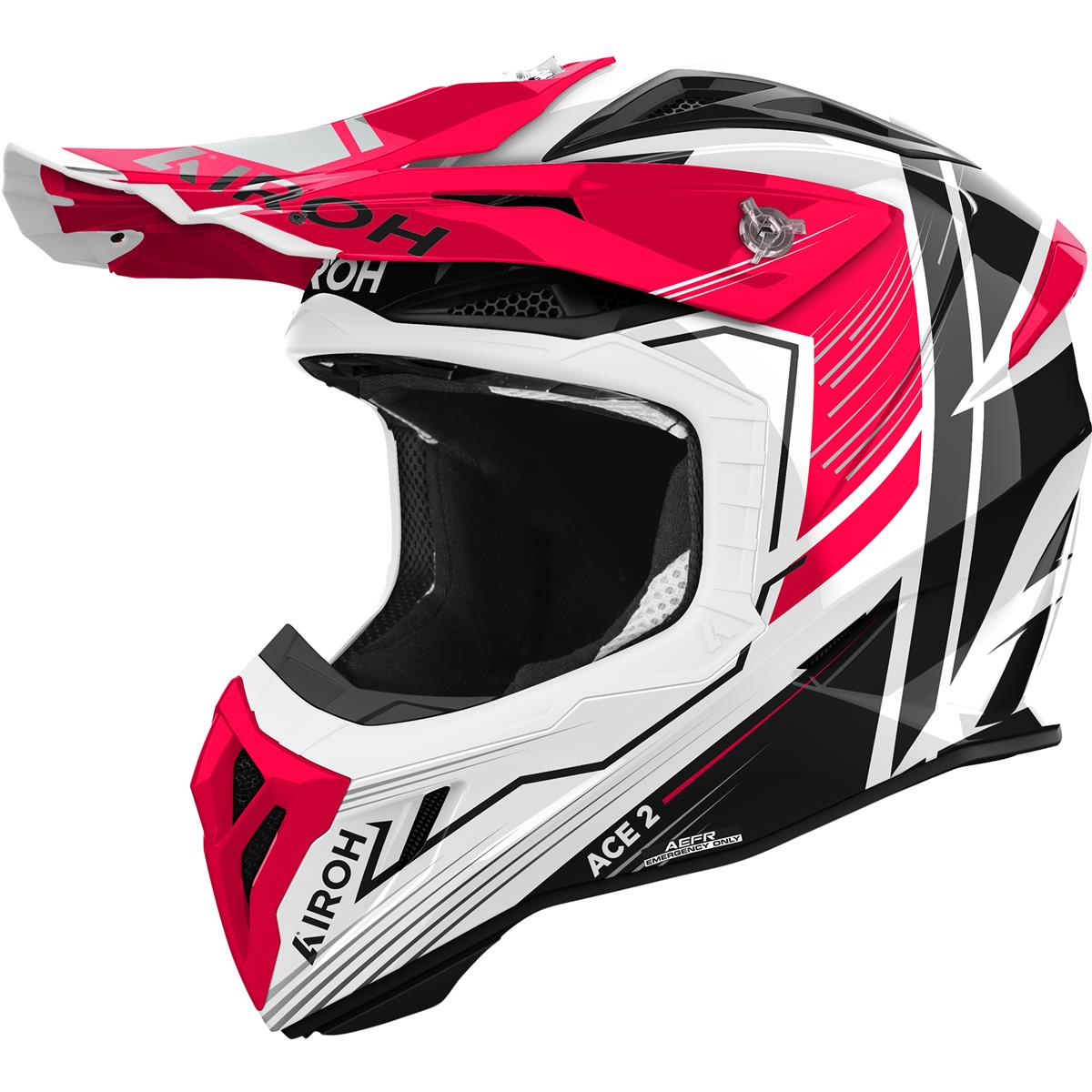 Airoh Motocross-Helm Aviator Ace 2 Engine - Rot Gloss