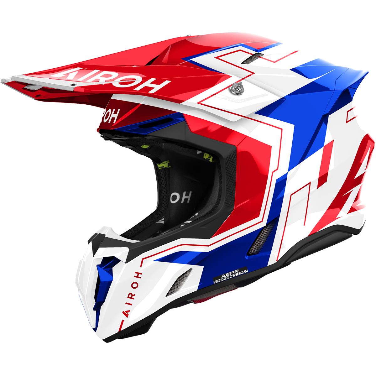 Airoh Motocross-Helm Twist 3 Dizzy - Blau/Rot Gloss