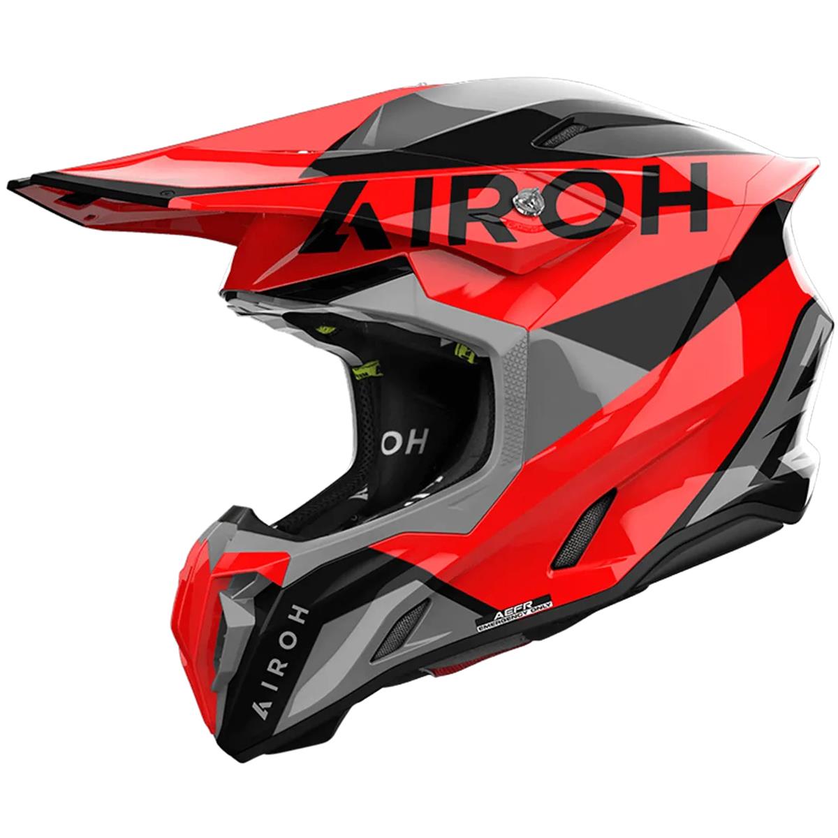 Airoh Casque MX Twist 3 King - Rouge Gloss