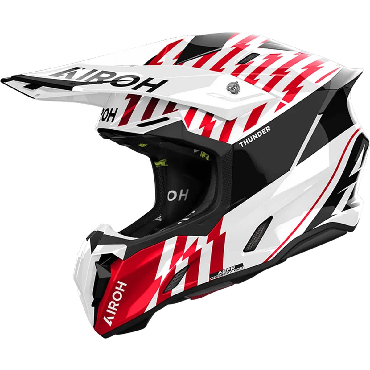 Airoh Casque MX Twist 3 Thunder - Rouge Gloss