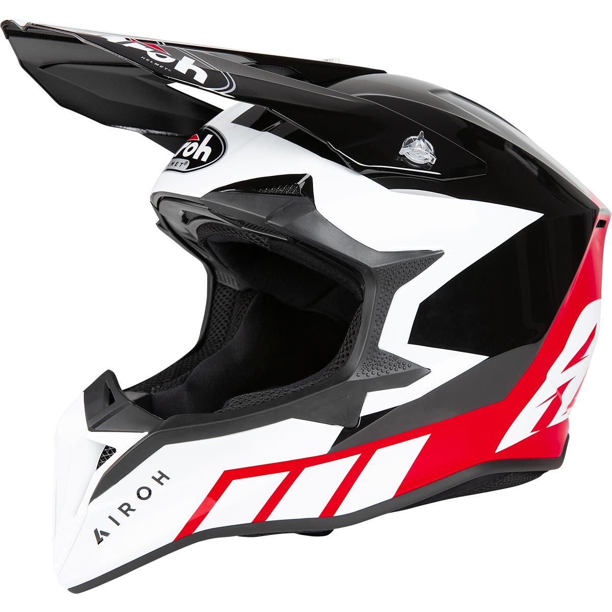 Airoh Motocross-Helm Wraap Reloaded - Rot Gloss