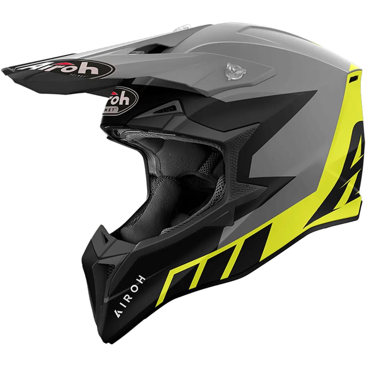 Airoh Motocross-Helm Wraap Reloaded - Gelb Matt