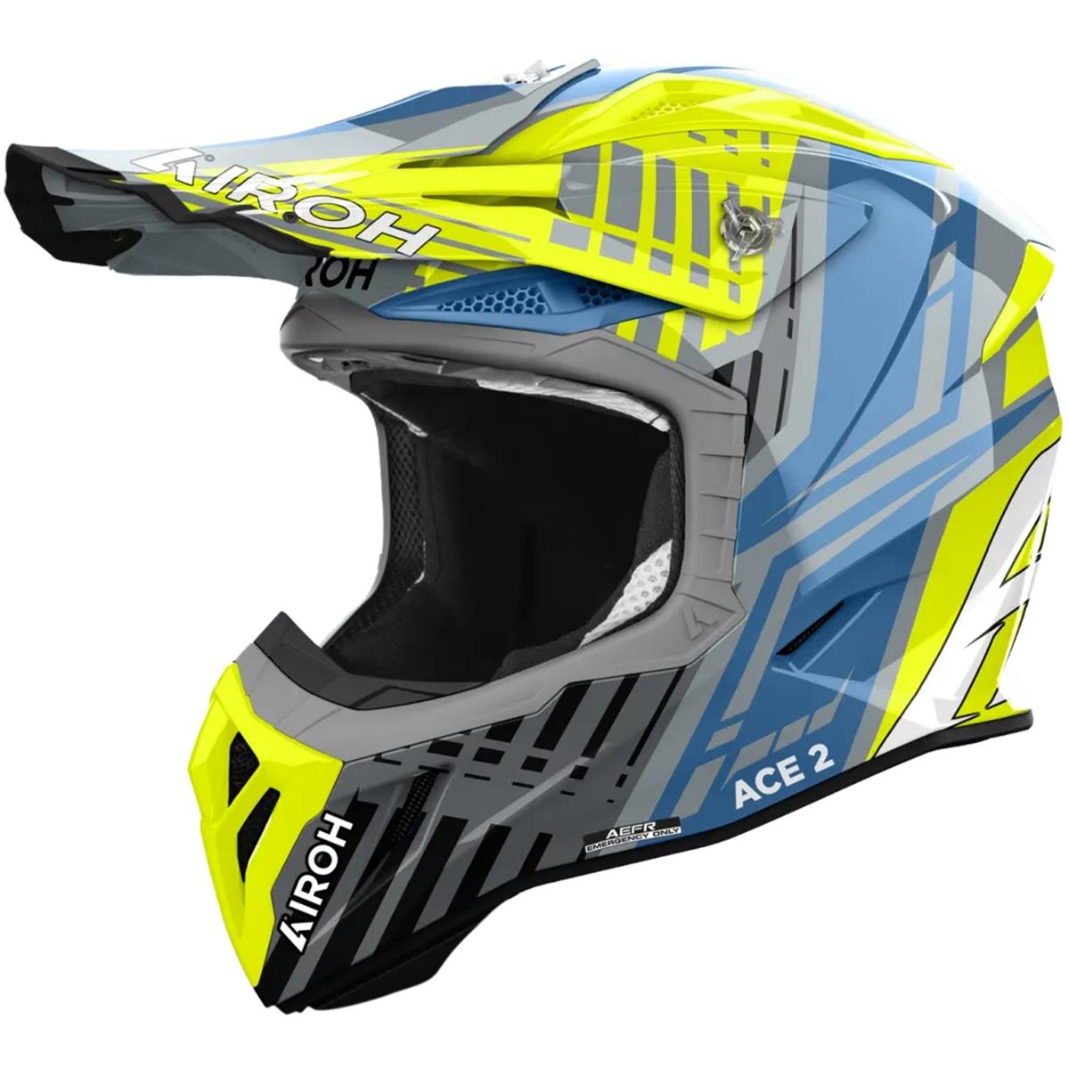 Airoh Motocross-Helm Aviator Ace 2 Proud - Gelb Gloss