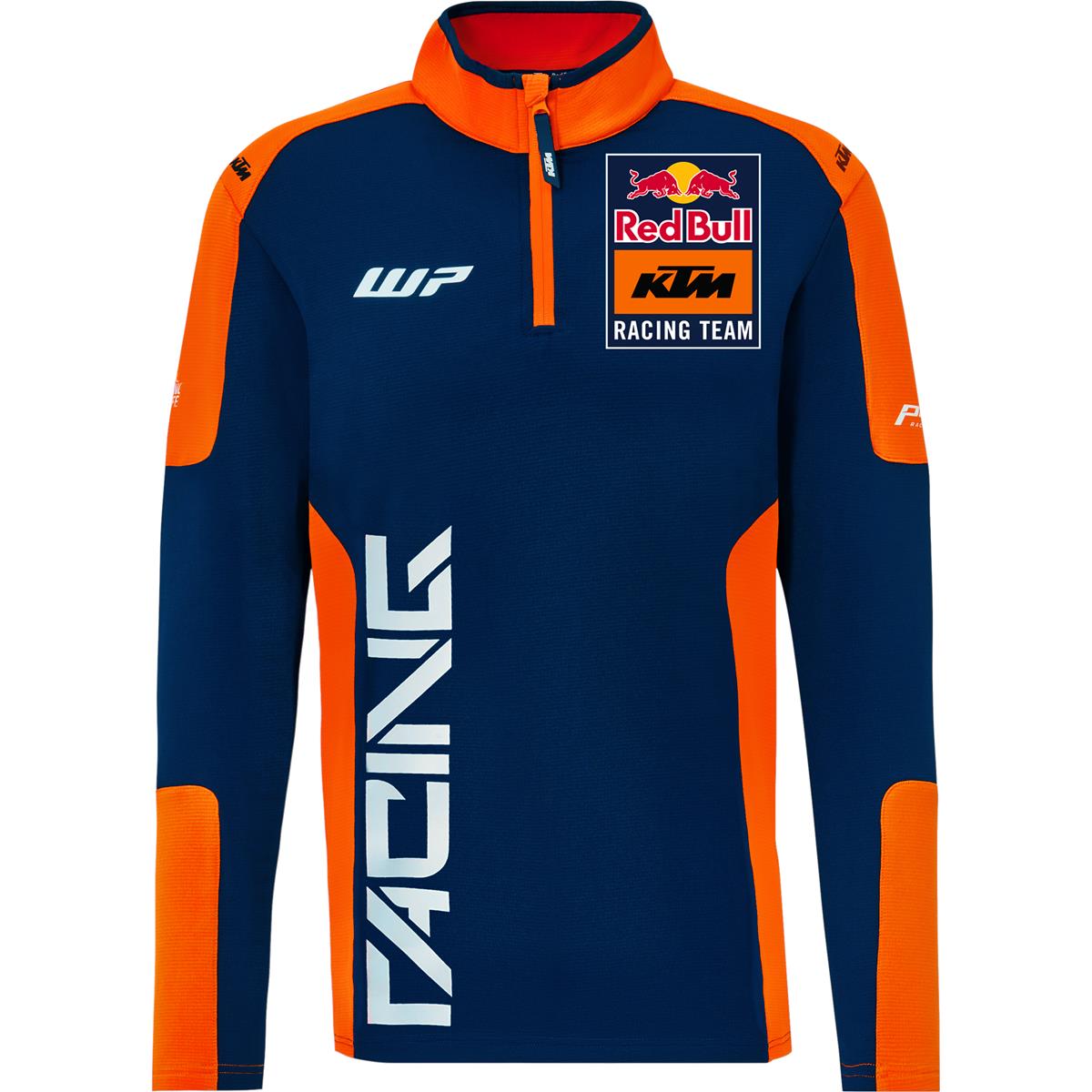 Red Bull Pullover Half Zip KTM Official Teamline Replica - Navy/Orange