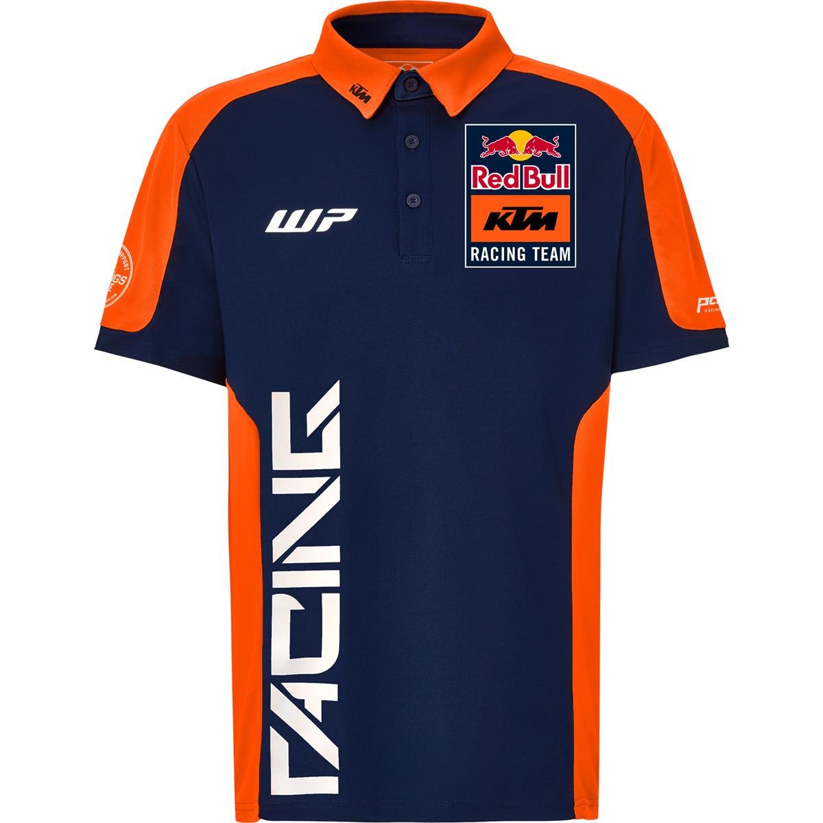 Red Bull Poloshirt KTM Official Teamline Replica - Navy/Orange