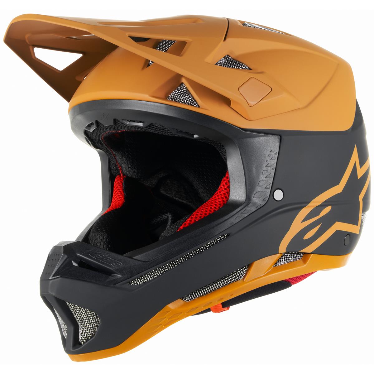 Alpinestars Downhill MTB Helmet Missile Tech Racer - Black/Dark Gold Mat