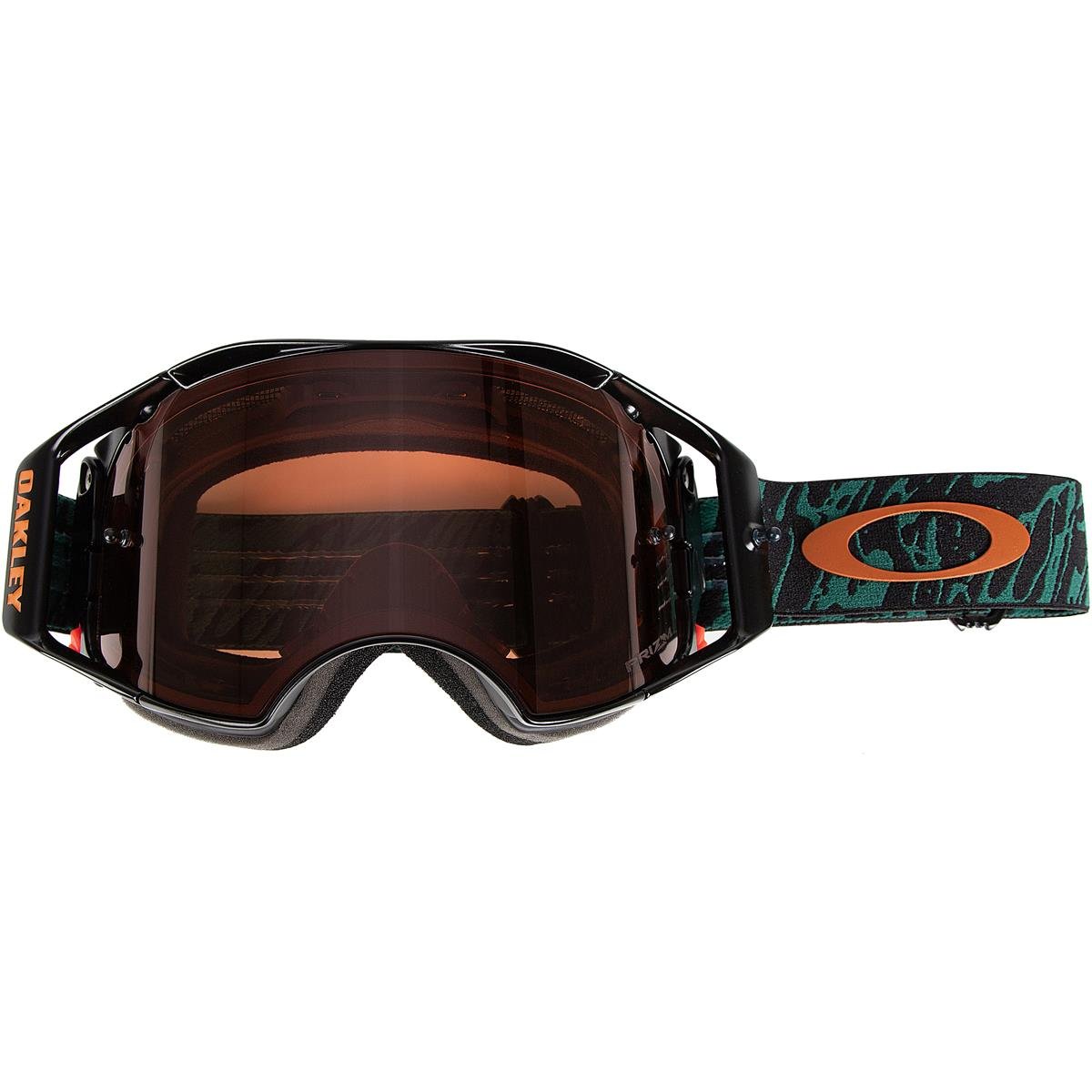 Oakley Goggle Airbrake MTB Viridian Striped - Prizm MX Bronze