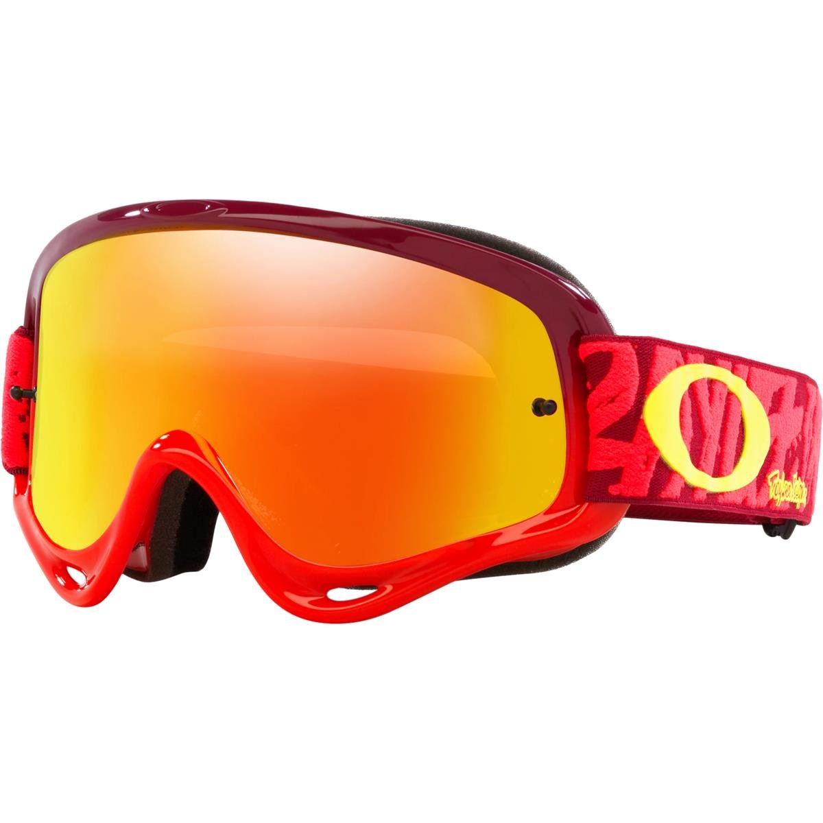 Oakley Crossbrille O Frame MX TLD Painted Red - Fire Iridium