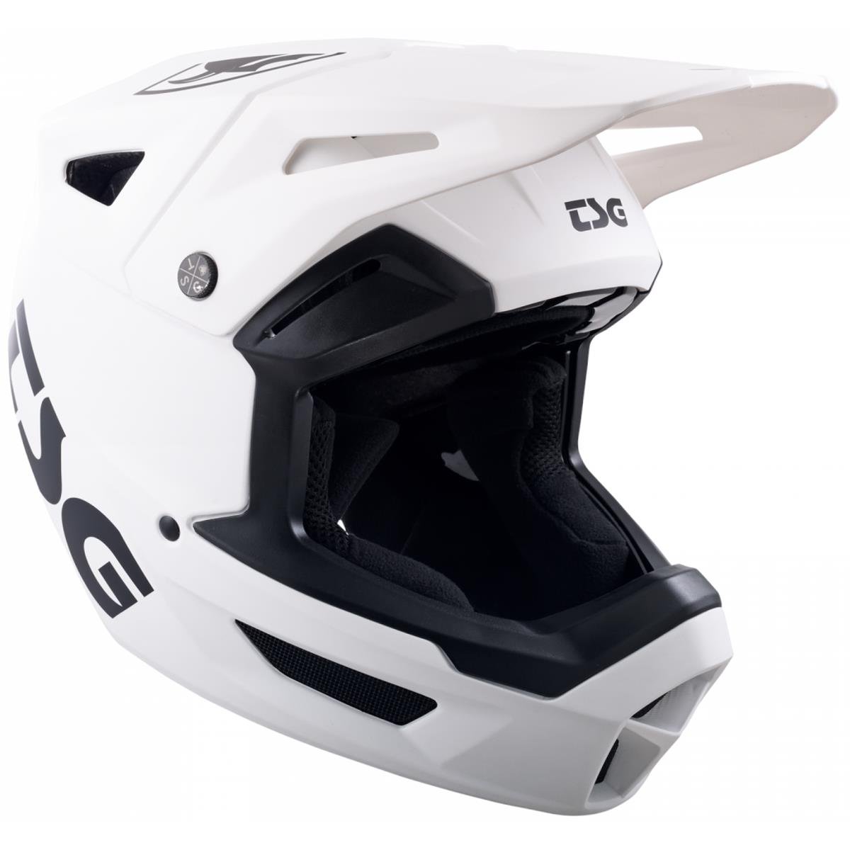 TSG Downhill MTB Helmet Sentinel Solid Color - Satin White