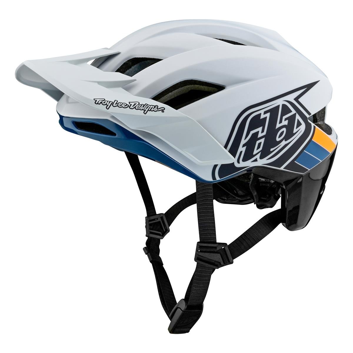 Troy Lee Designs Enduro MTB Helmet Flowline SE MIPS Badge - Light Gray/Charcoal