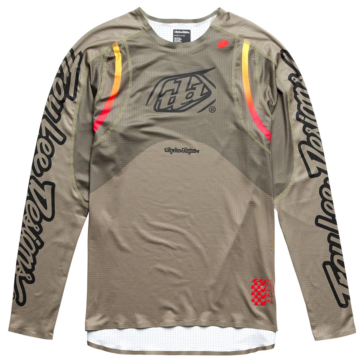 Troy Lee Designs Maillot VTT manches longues Sprint Ultra Pinned - Olive