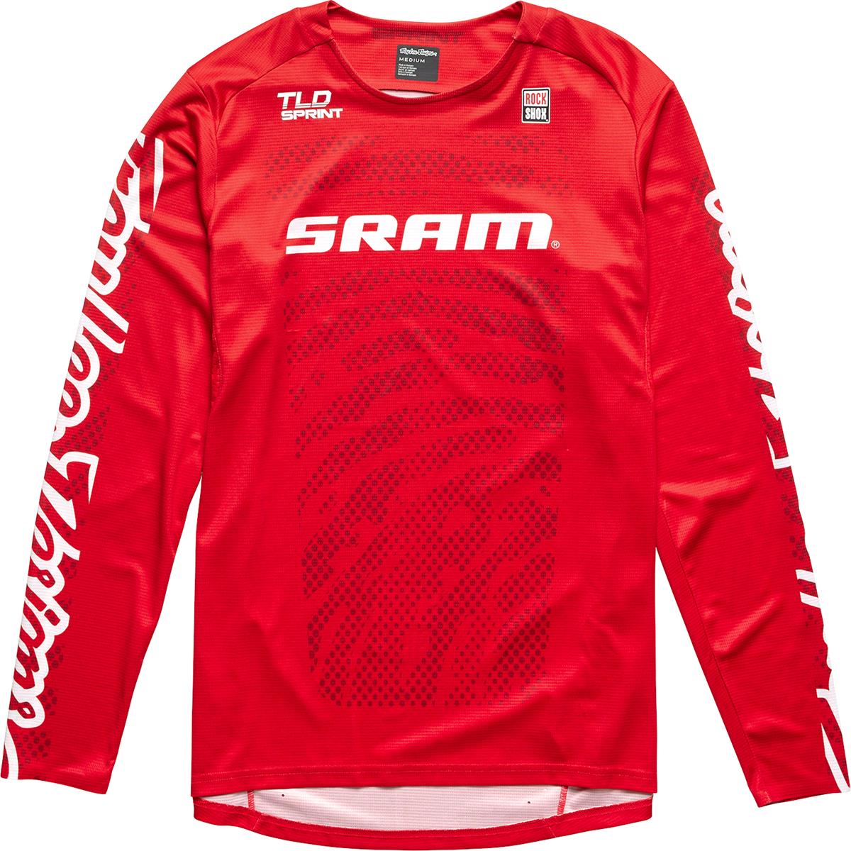 Troy Lee Designs Maillot VTT manches longues Sprint Sram - Shifted Fiery Red