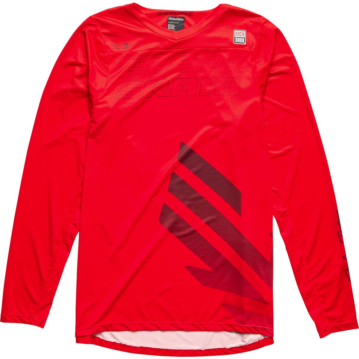 Troy Lee Designs Maillot VTT manches longues Skyline Sram - Eagle One Fiery Red