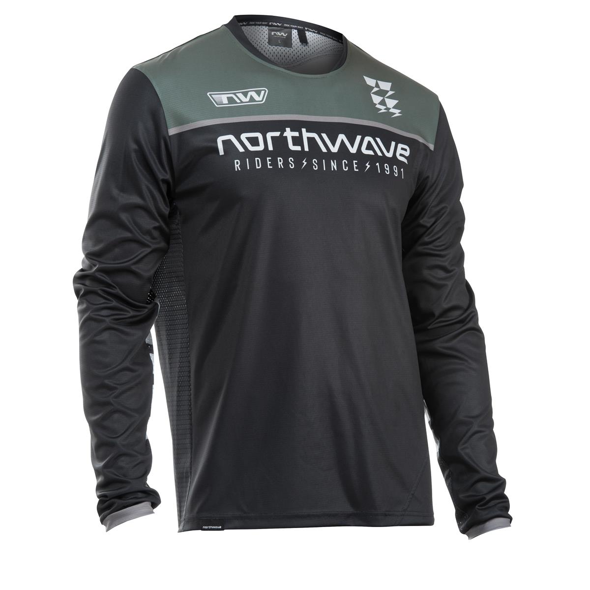 Northwave MTB Jersey Long Sleeve Edge 2 Black/Dark Gray