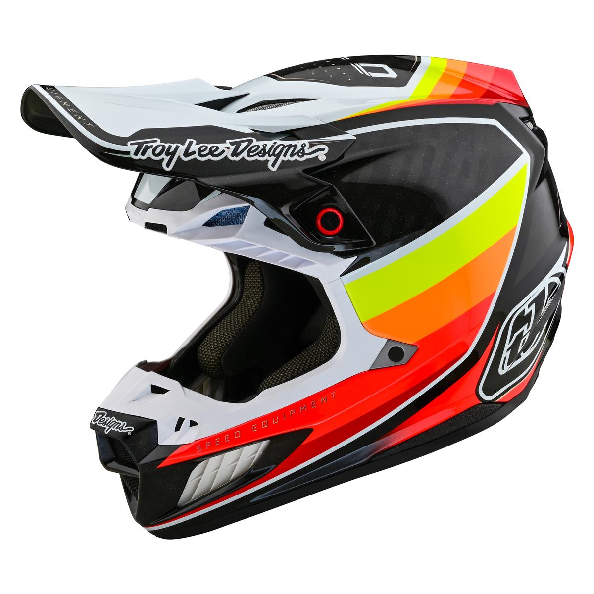Troy Lee Designs Motocross-Helm SE5 Carbon MIPS Reverb - Schwarz/Sunset