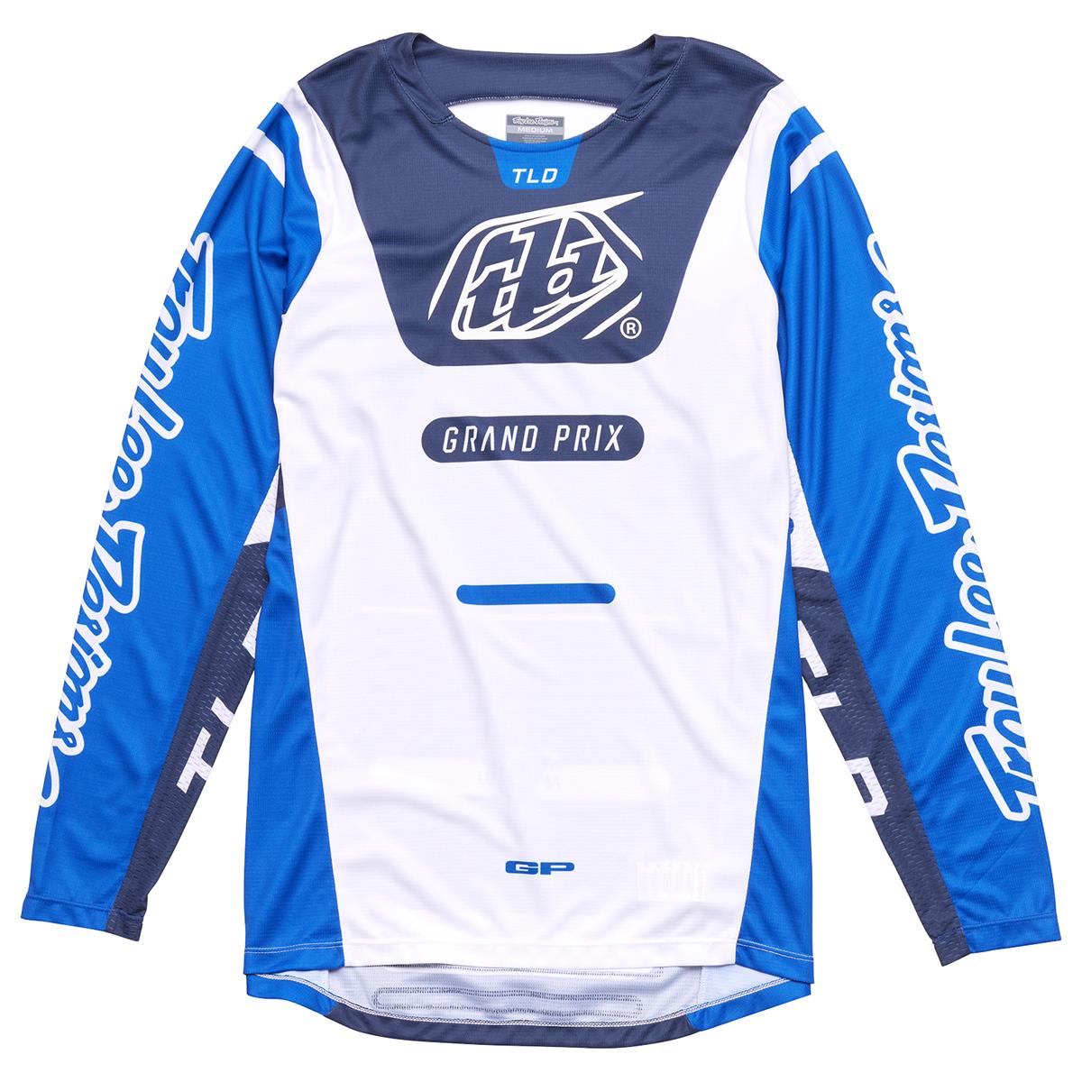 Troy Lee Designs MX Jersey GP Pro Blends - White/Blue