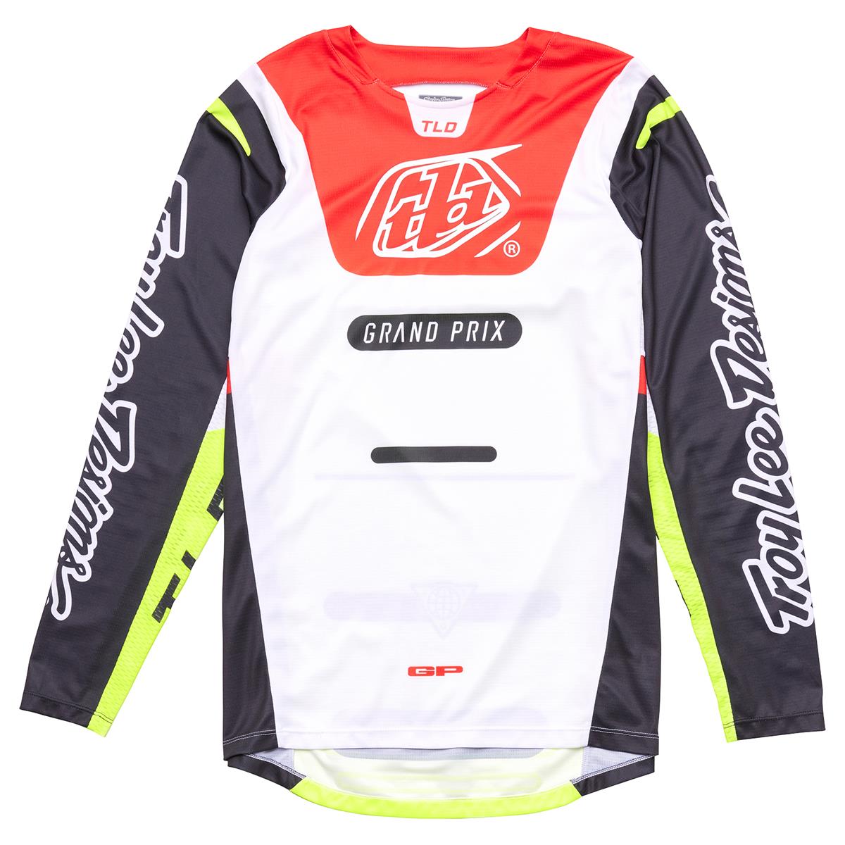 Troy Lee Designs MX Jersey GP Pro Blends - White/Glo Red