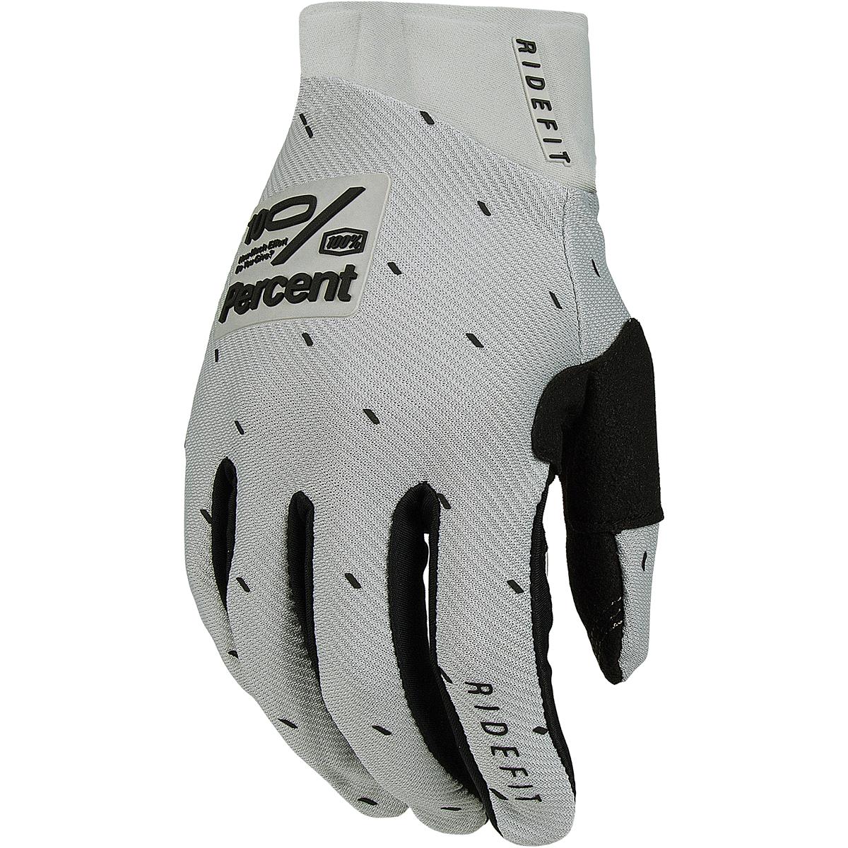 100% MTB Gloves Ridefit Slasher Silver