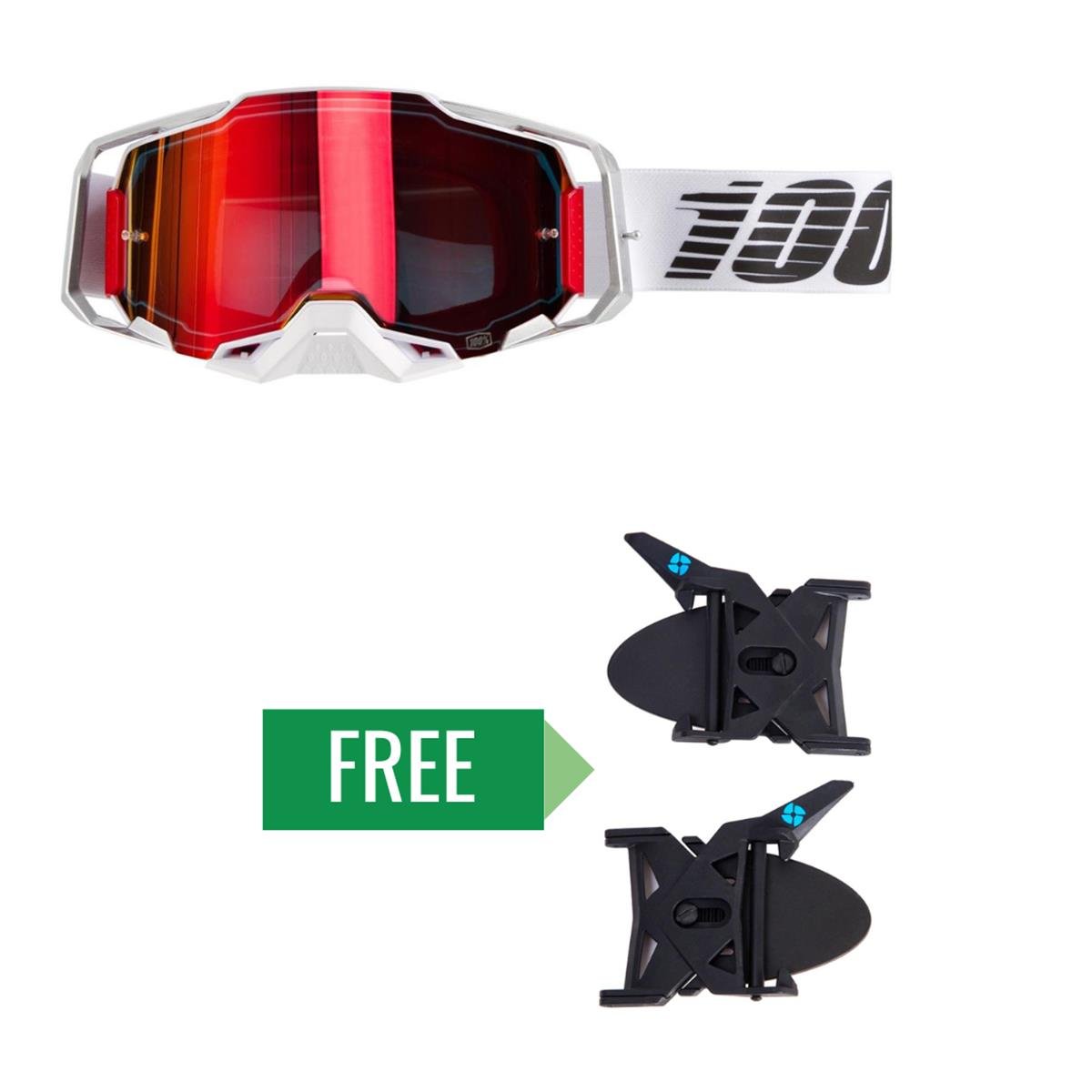 100% Goggle Armega Lightsaber Incl. FREE Airflaps Kit