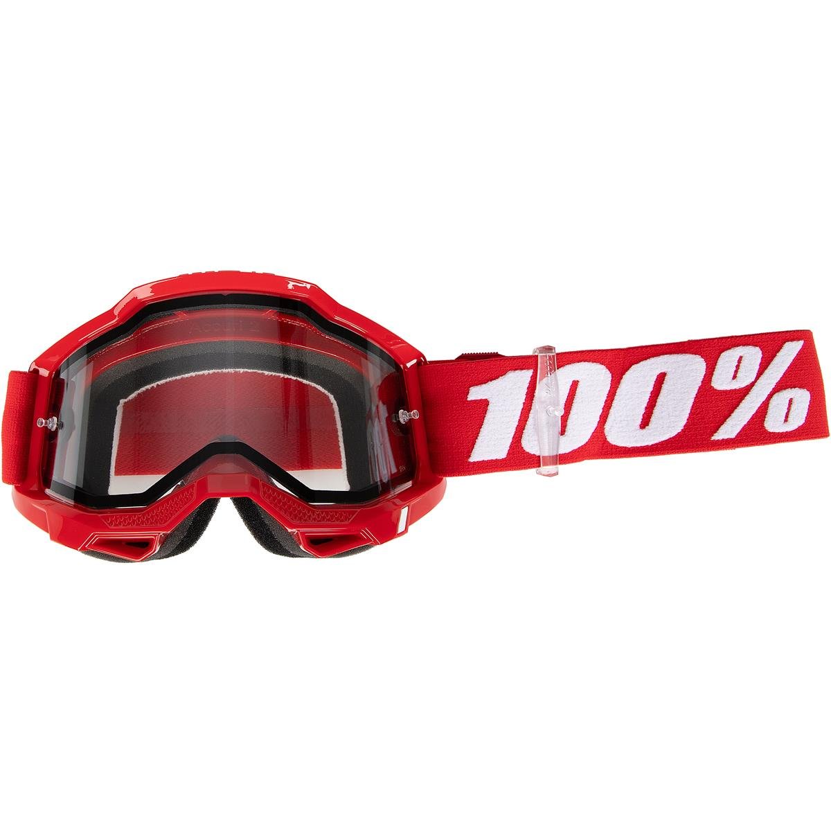 100% Masque Accuri Gen. 2 Enduro Red - Clear