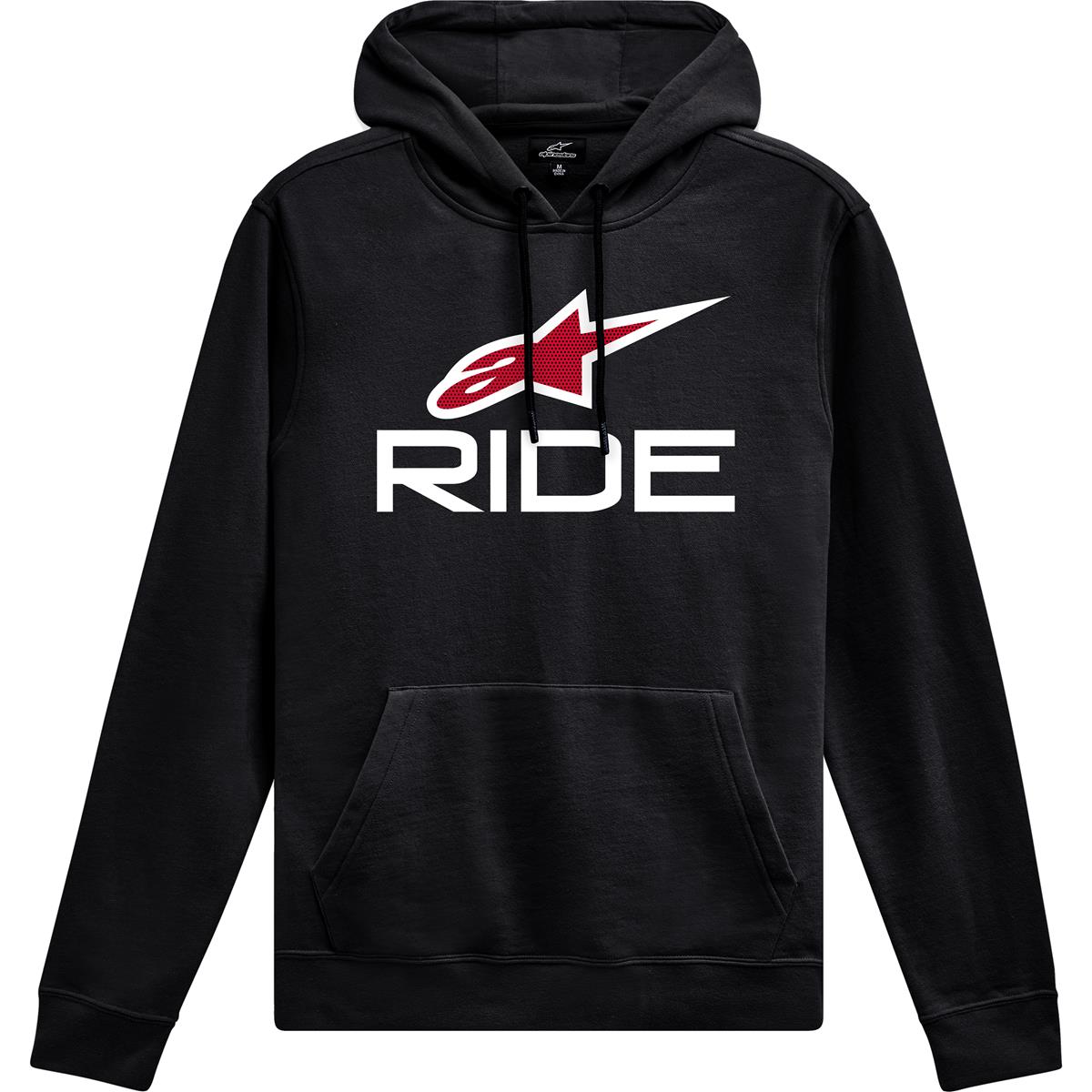 Alpinestars Fleece-Hoodie Ride 4.0 Schwarz/Weiß/Rot