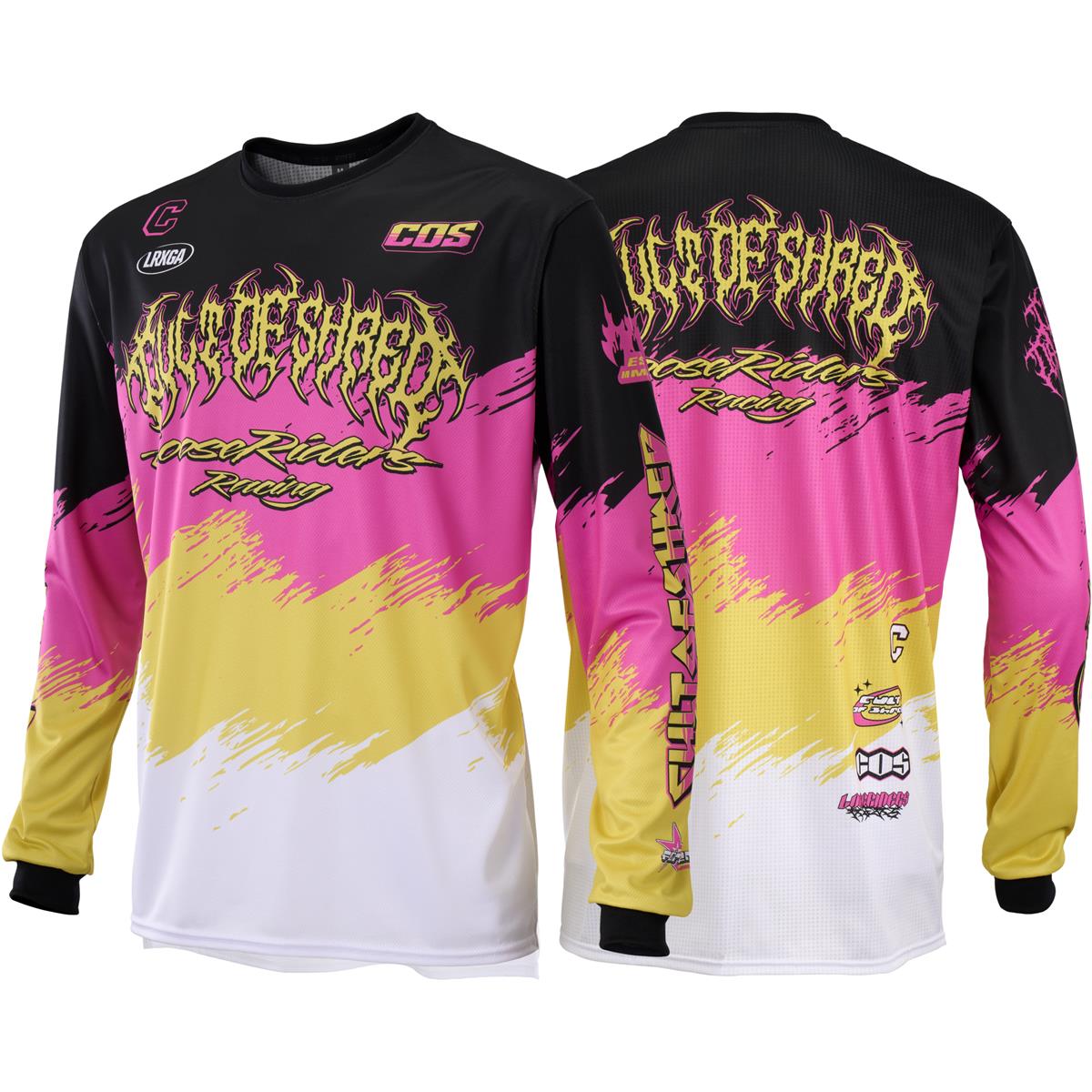 Loose Riders MTB-Jersey Langarm Cult of Shred LR Racing - Pink