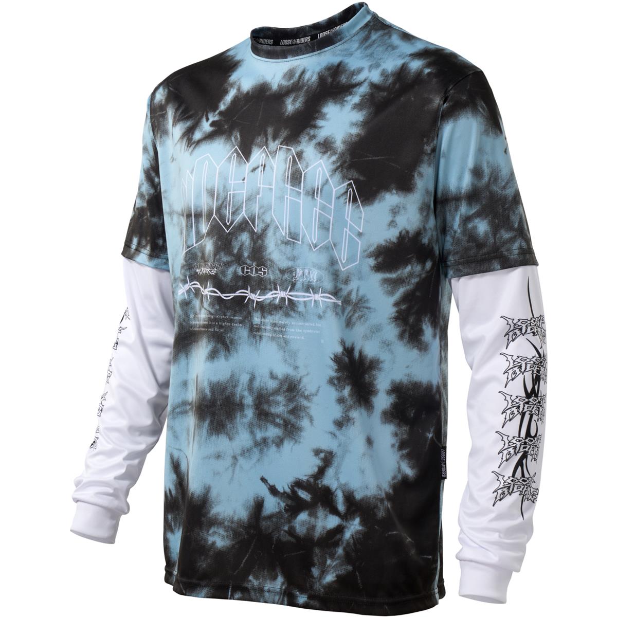 Loose Riders MTB Jersey Long Sleeve Cult of Shred Y2K - Teal 2/1