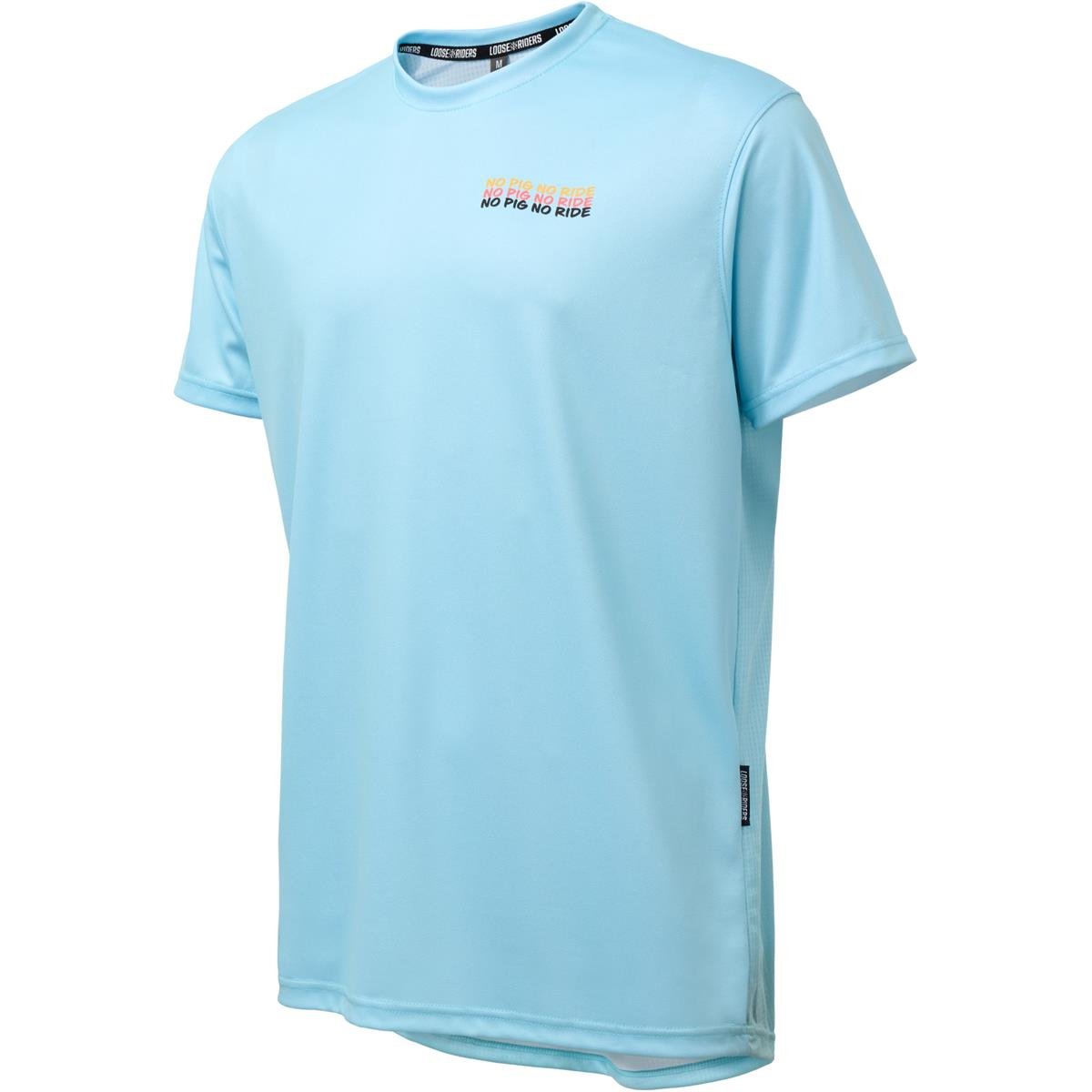 Loose Riders MTB Jersey Short Sleeve Pigs Shred Pigs of Shred - Teal
