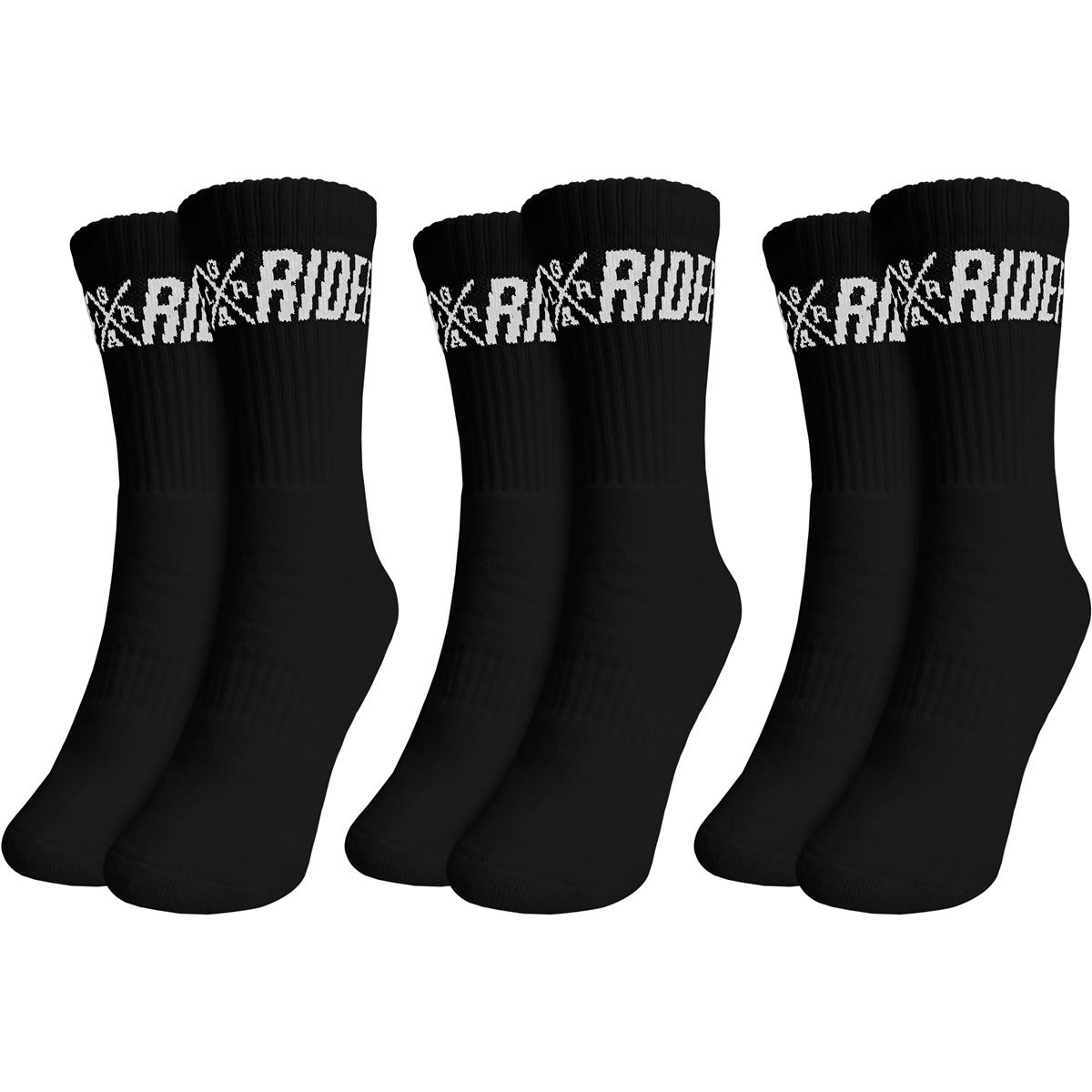 Loose Riders MTB-Socken  3er Pack - Classic Schwarz