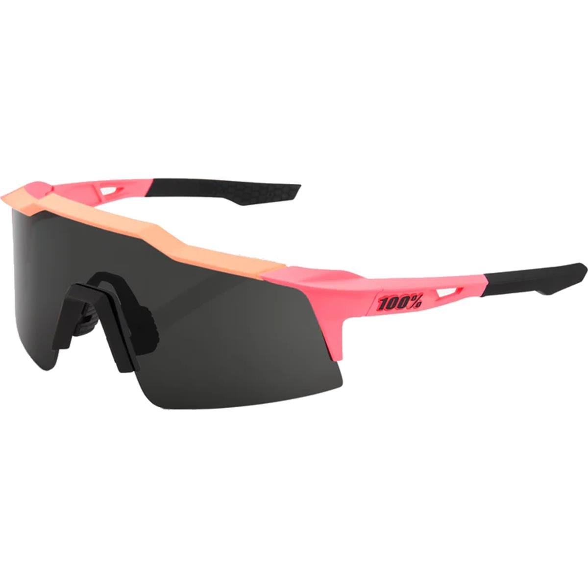 100% MTB-Sportbrille The Speedcraft SL Matte Washed Out Neon Pink - Smoke Lens