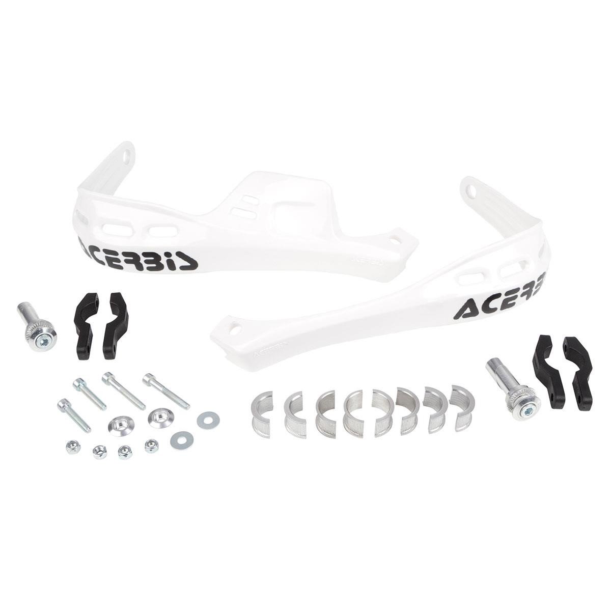 Acerbis Handguards Rally Brush White, Incl. Mounting Kit