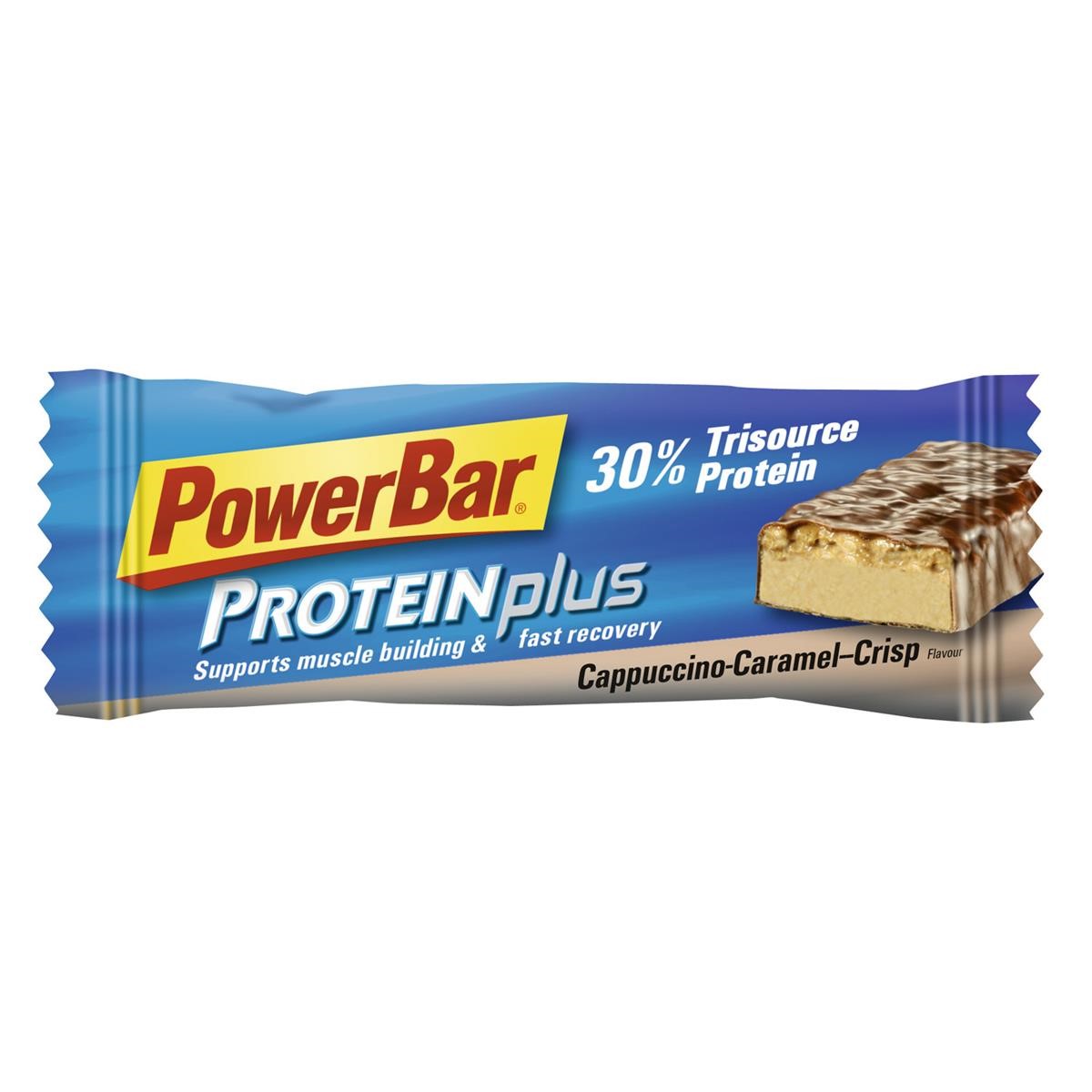 Lebensmittel/Fanartikel/Medien-Essen & Getränke - PowerBar Protein Plus Riegel 30% Cappuccino-Caramel-Crisp, 55g