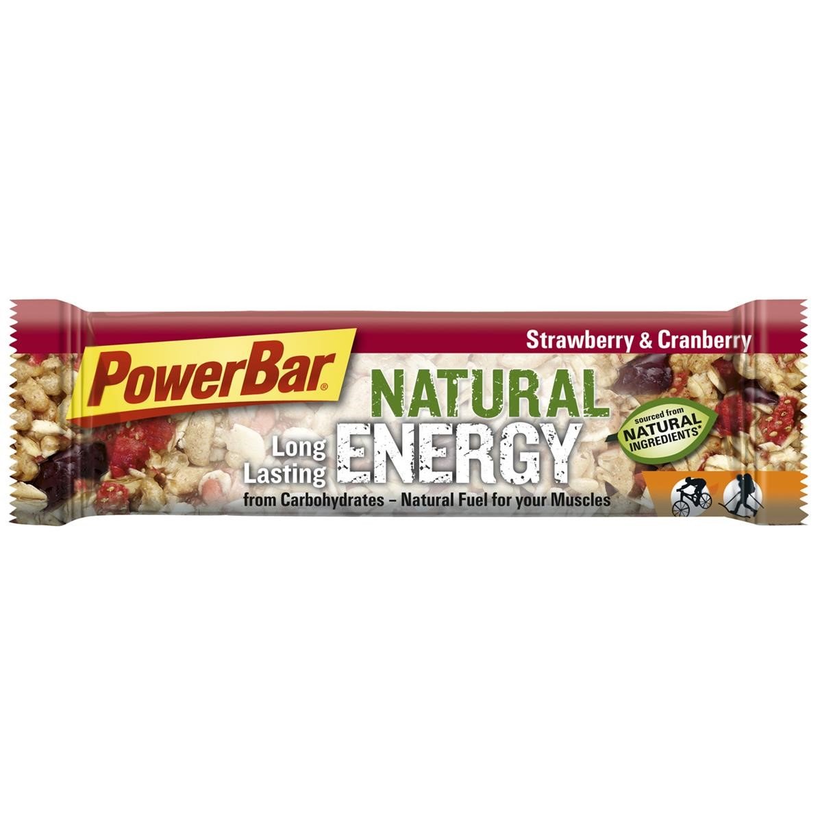 Lebensmittel/Fanartikel/Medien-Essen & Getränke - PowerBar Natural Energy Riegel Strawberry & Cranberry, 40g